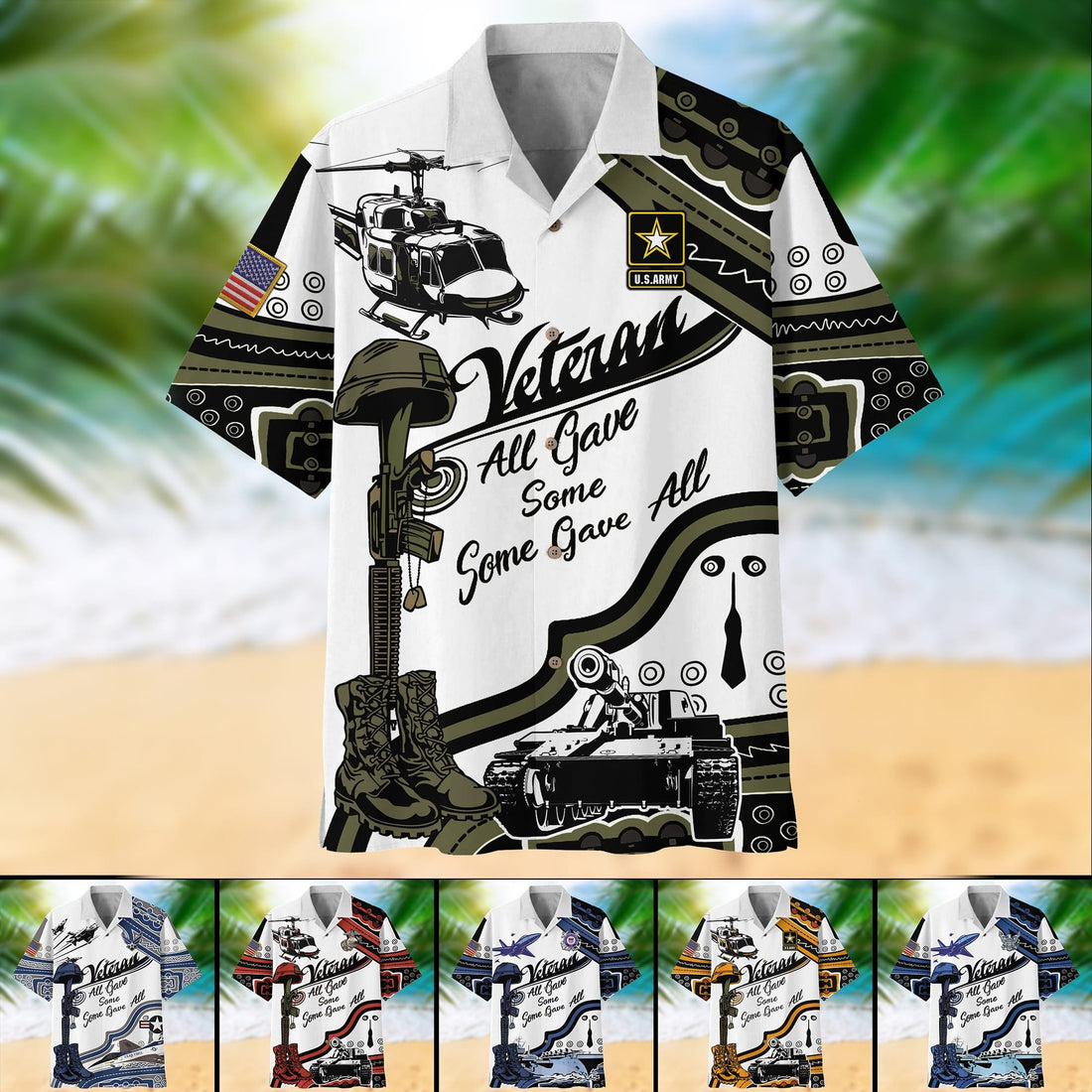 Premium U.S Multiple Service Veteran Hawaii Shirt PVC210202