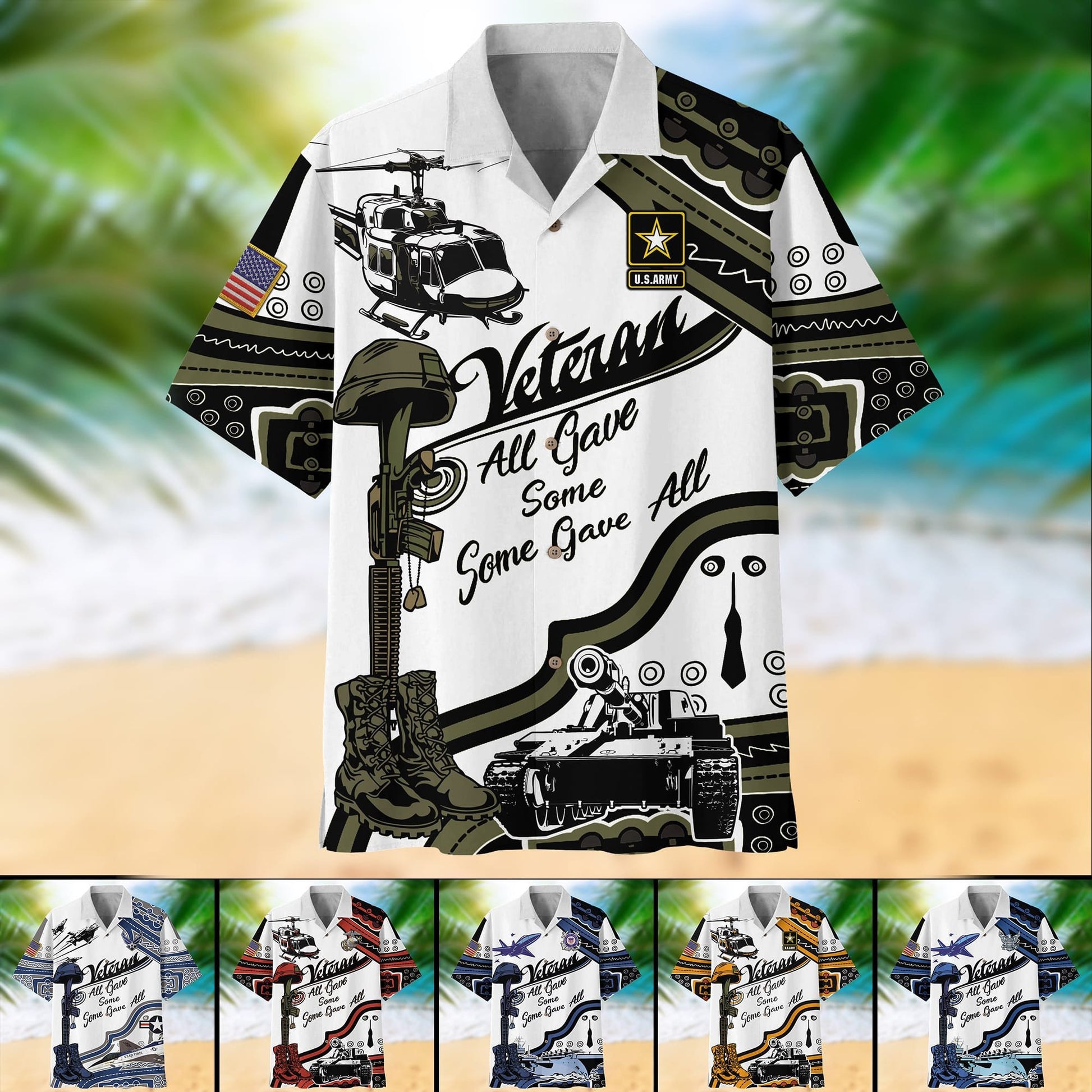 Premium U.S Multiple Service Veteran Hawaii Shirt PVC210202