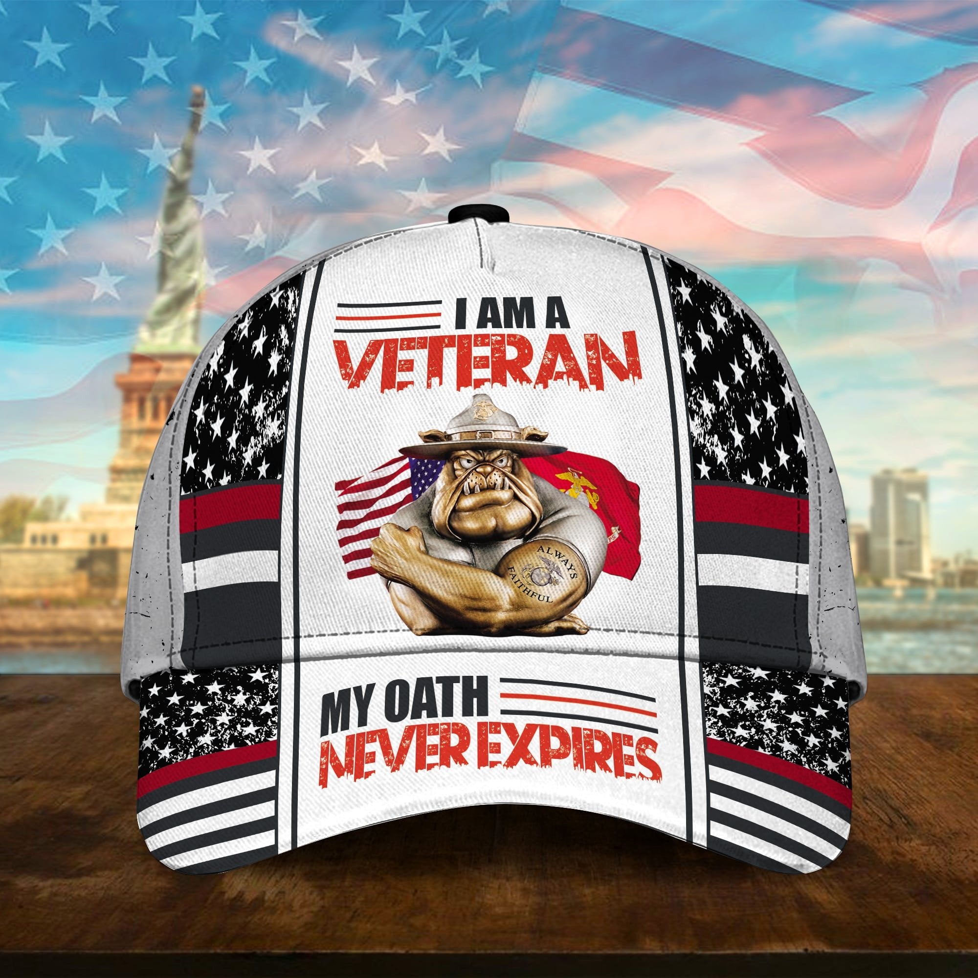 Premium U.S Multiple Service Veteran 3D Cap PVC260201
