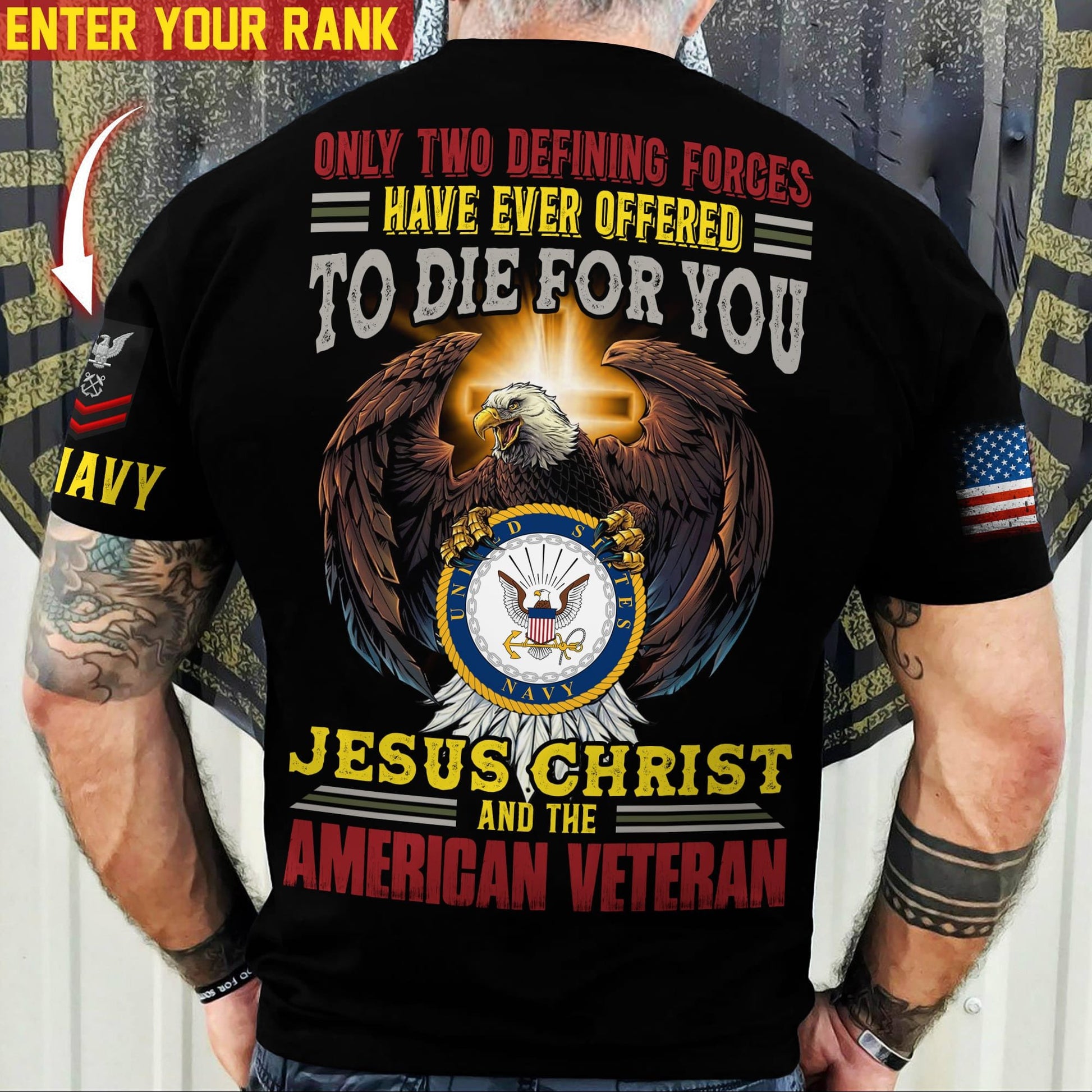 Premium Personalised Only Two Defining Forces Have Ever Offered To Die For You T-Shirt PVC240203