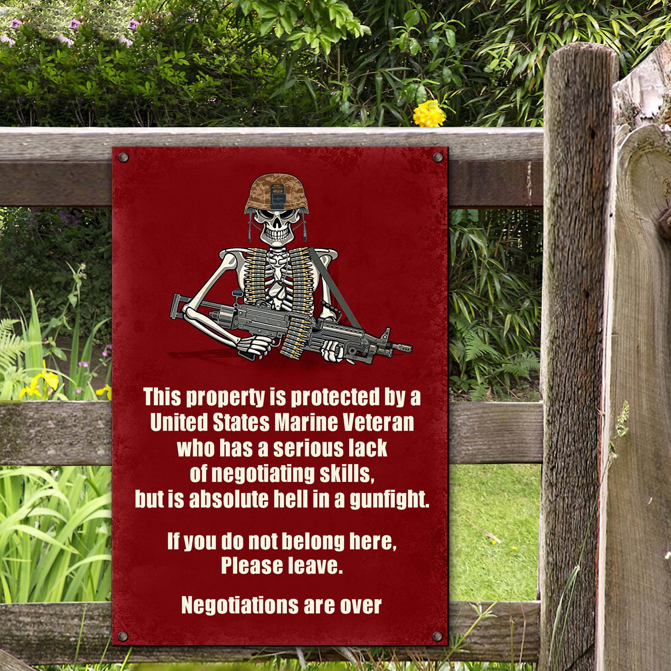 Premium U.S Multiple Service Veteran Metal Sign TVN240208