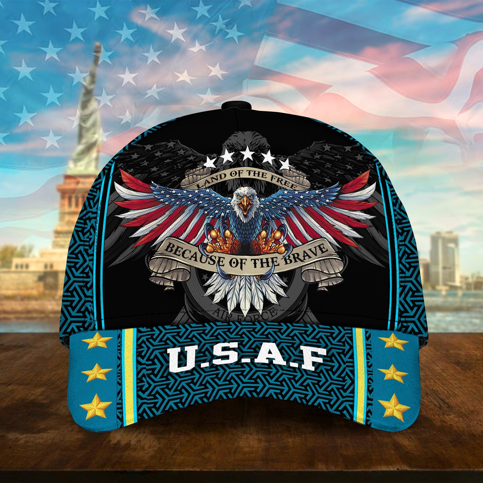 Premium U.S Multiple Service Veteran 3D Cap PVC280202