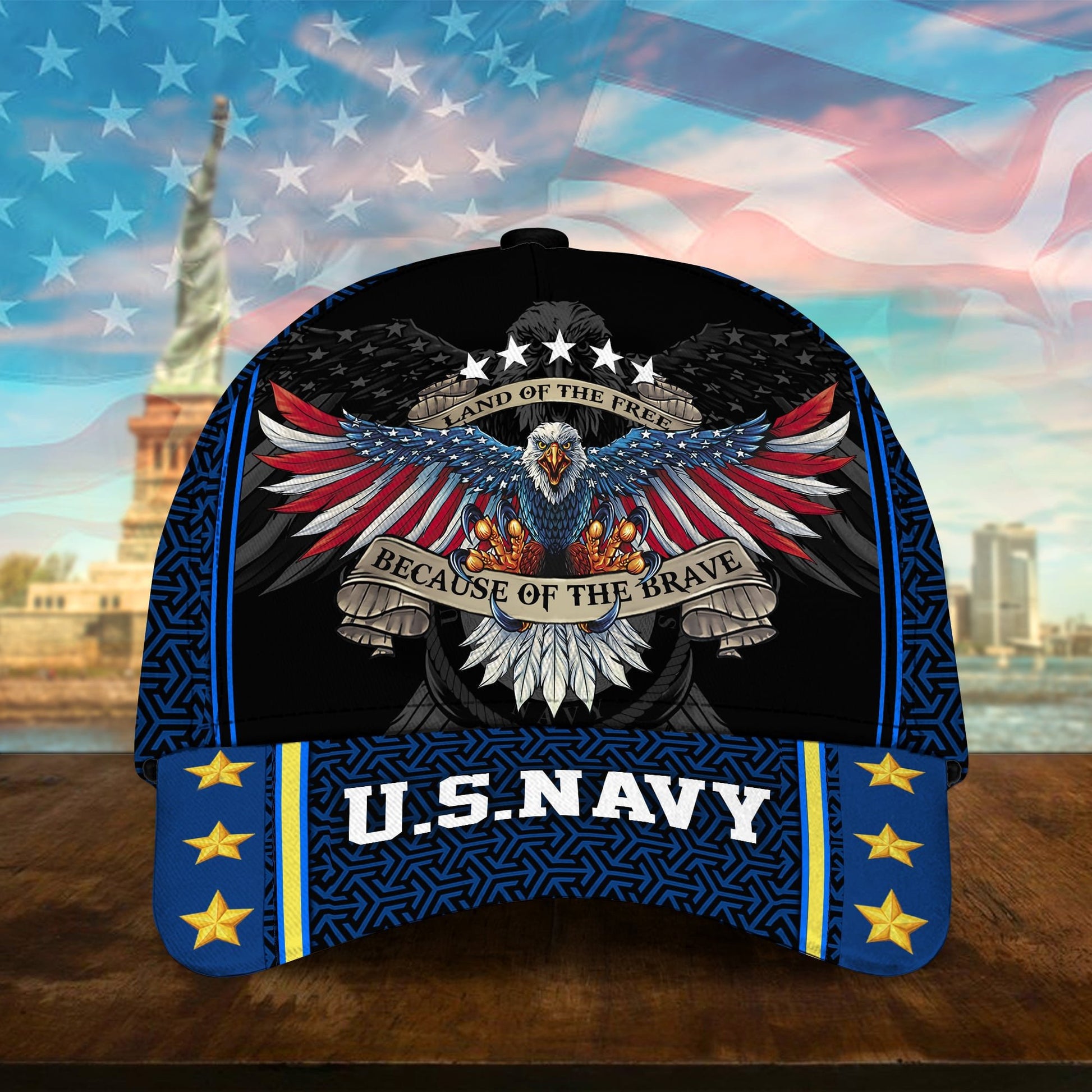 Premium U.S Multiple Service Veteran 3D Cap PVC280202