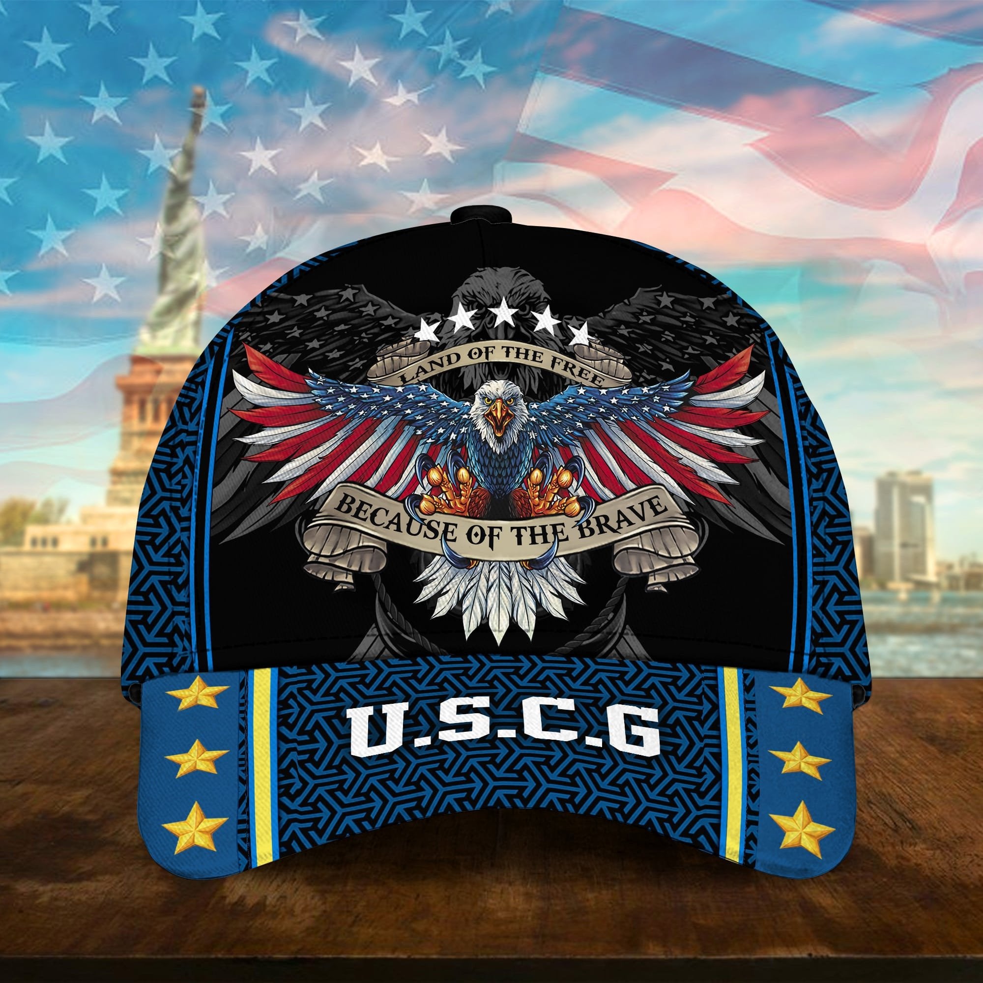Premium U.S Multiple Service Veteran 3D Cap PVC280202
