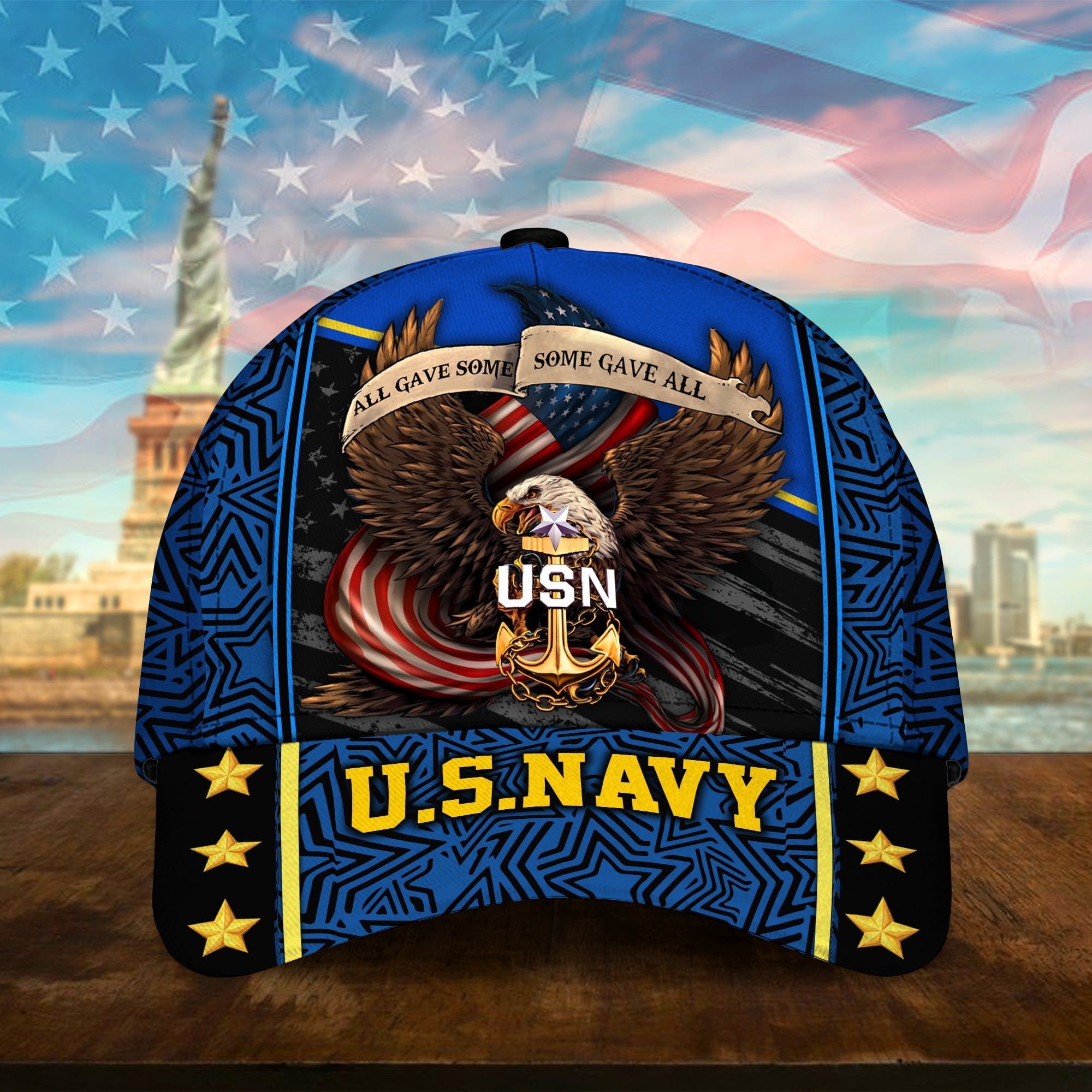 Premium U.S Multiple Service Veteran 3D Cap PVC280201
