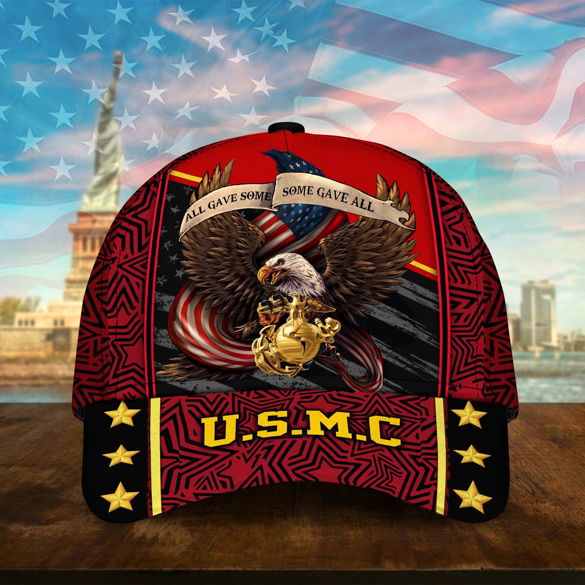 Premium U.S Multiple Service Veteran 3D Cap PVC280201