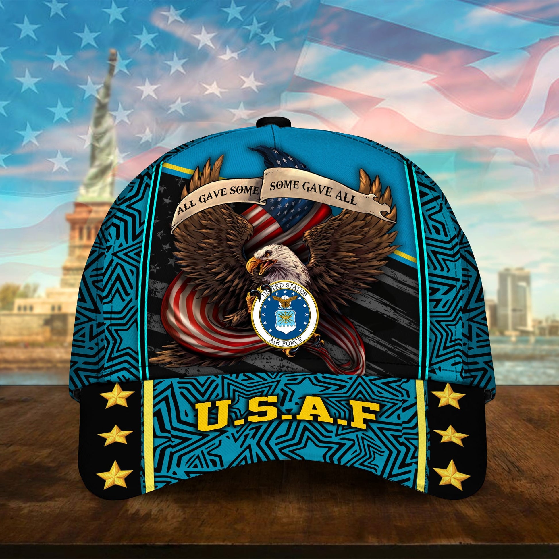 Premium U.S Multiple Service Veteran 3D Cap PVC280201