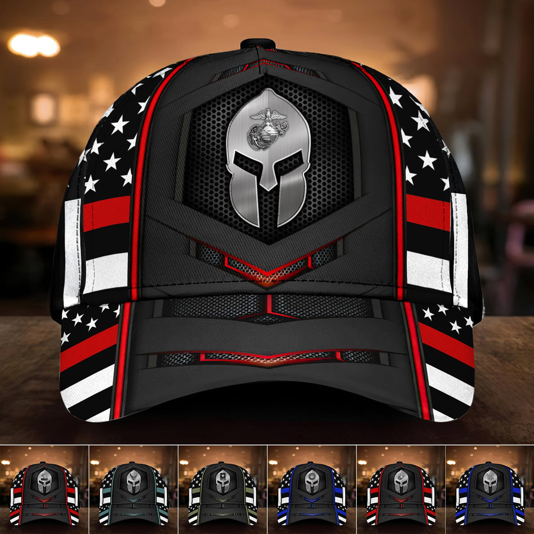 Unique U.S Multiple Service Veteran 3D Cap PVC050302