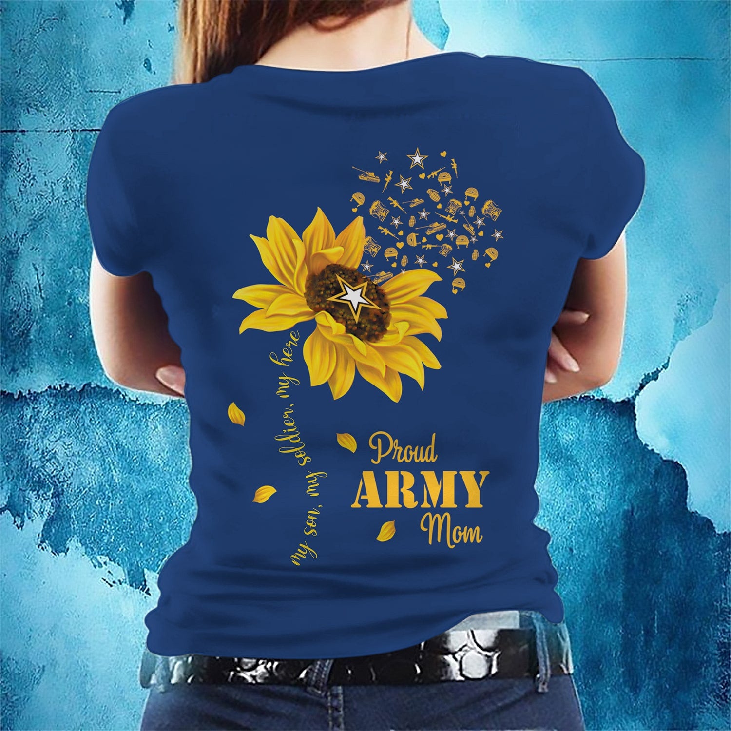Unique Proud Army Mom T-Shirt PVC240304
