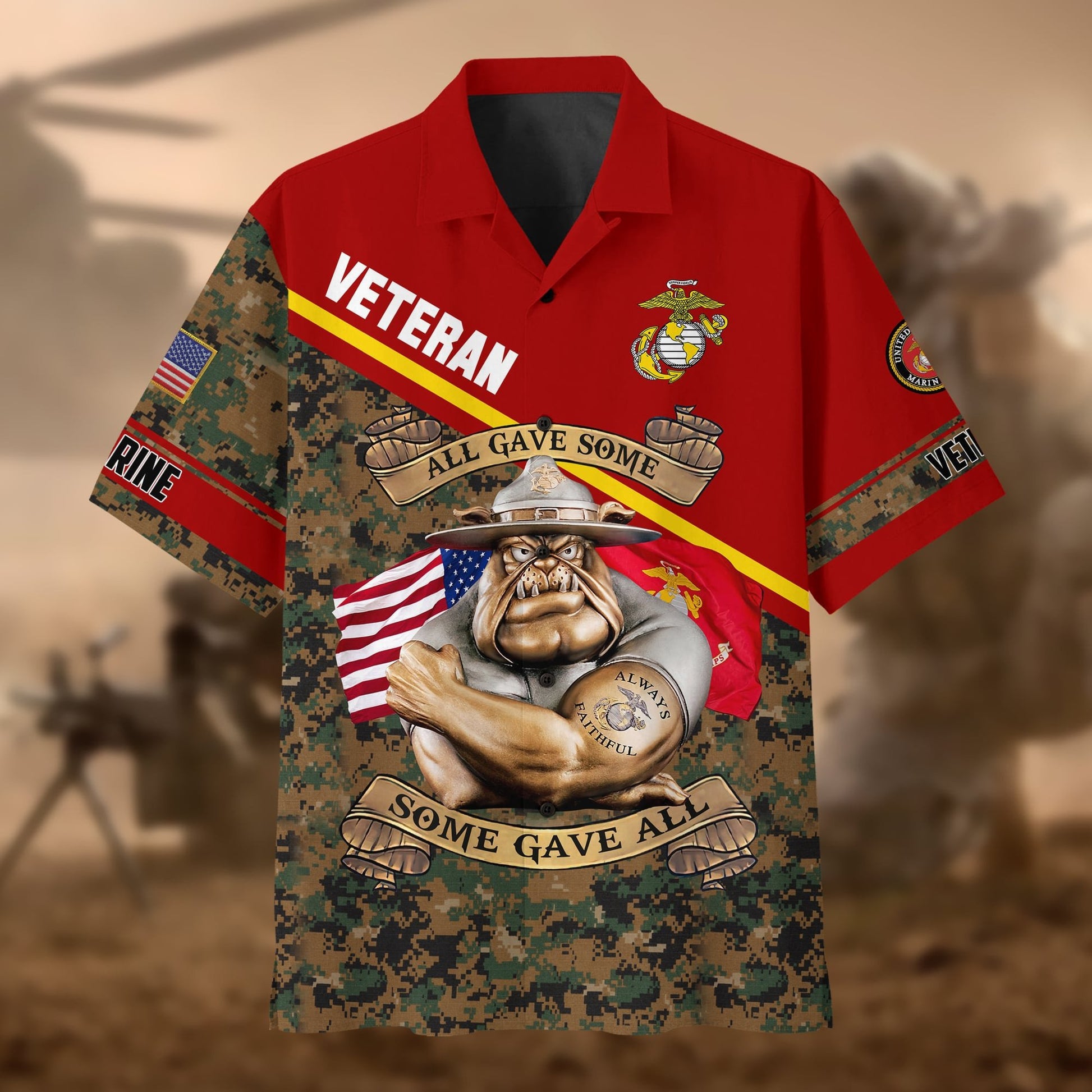 Premium U.S Multiple Service Veteran Hawaii Shirt PVC250302