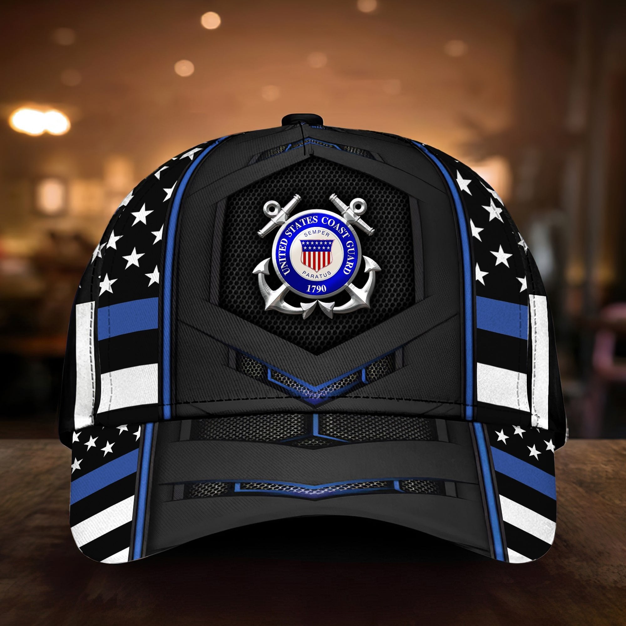 Premium U.S Multiple Service Veteran 3D Cap PVC030301