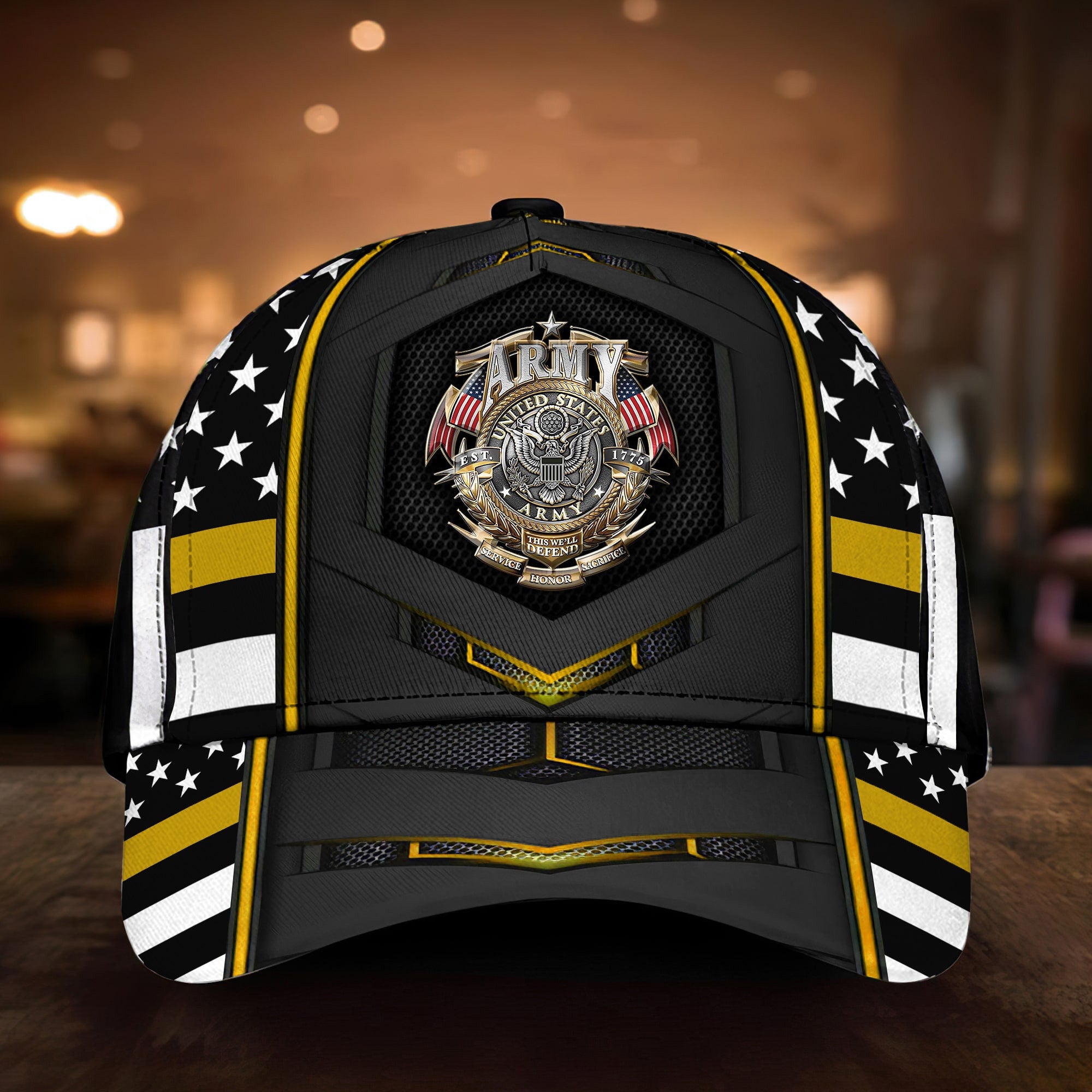 Premium U.S Multiple Service Veteran 3D Cap PVC030301