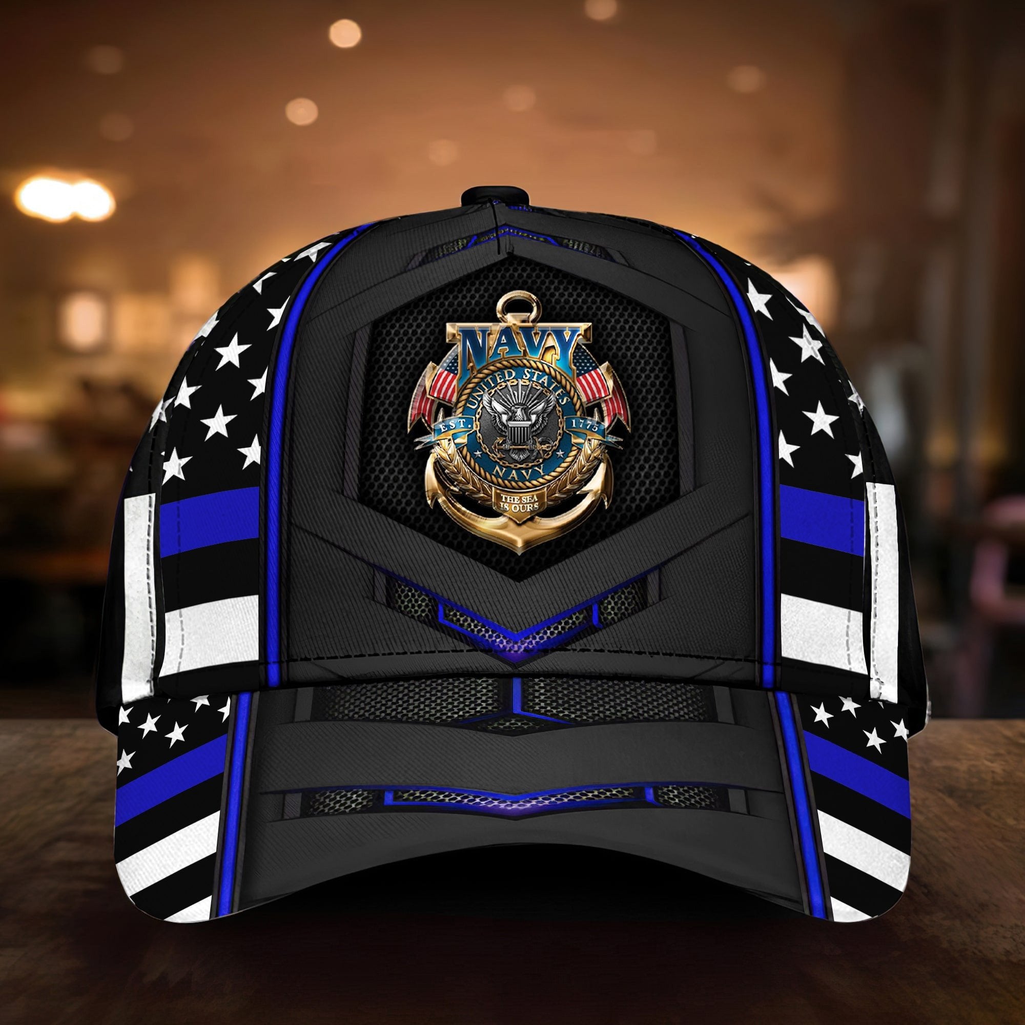 Premium U.S Multiple Service Veteran 3D Cap PVC030301