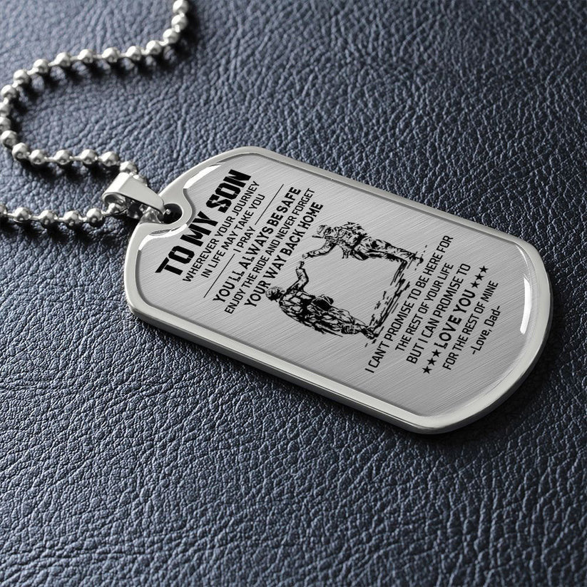 To My Son - Veteran - Dog Tag - PVC250402