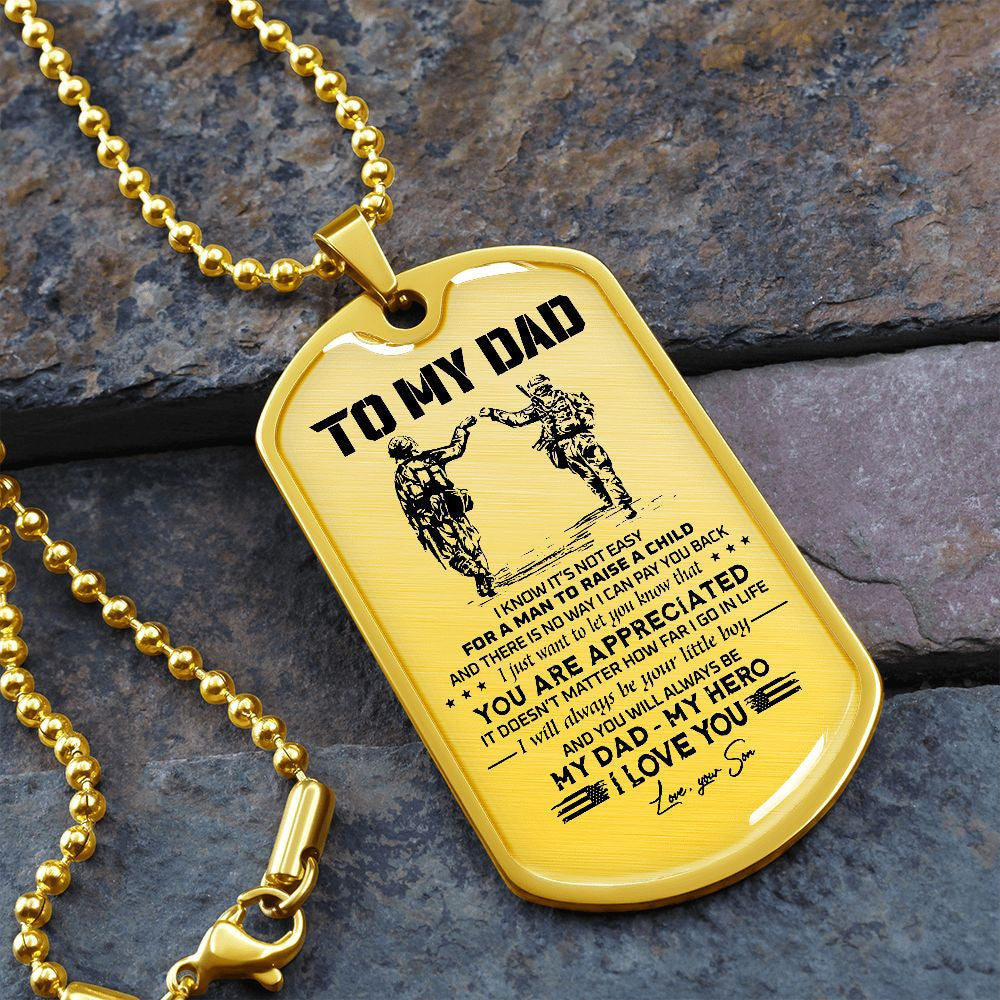 To My Dad - Veteran - Dog Tag - PVC250401
