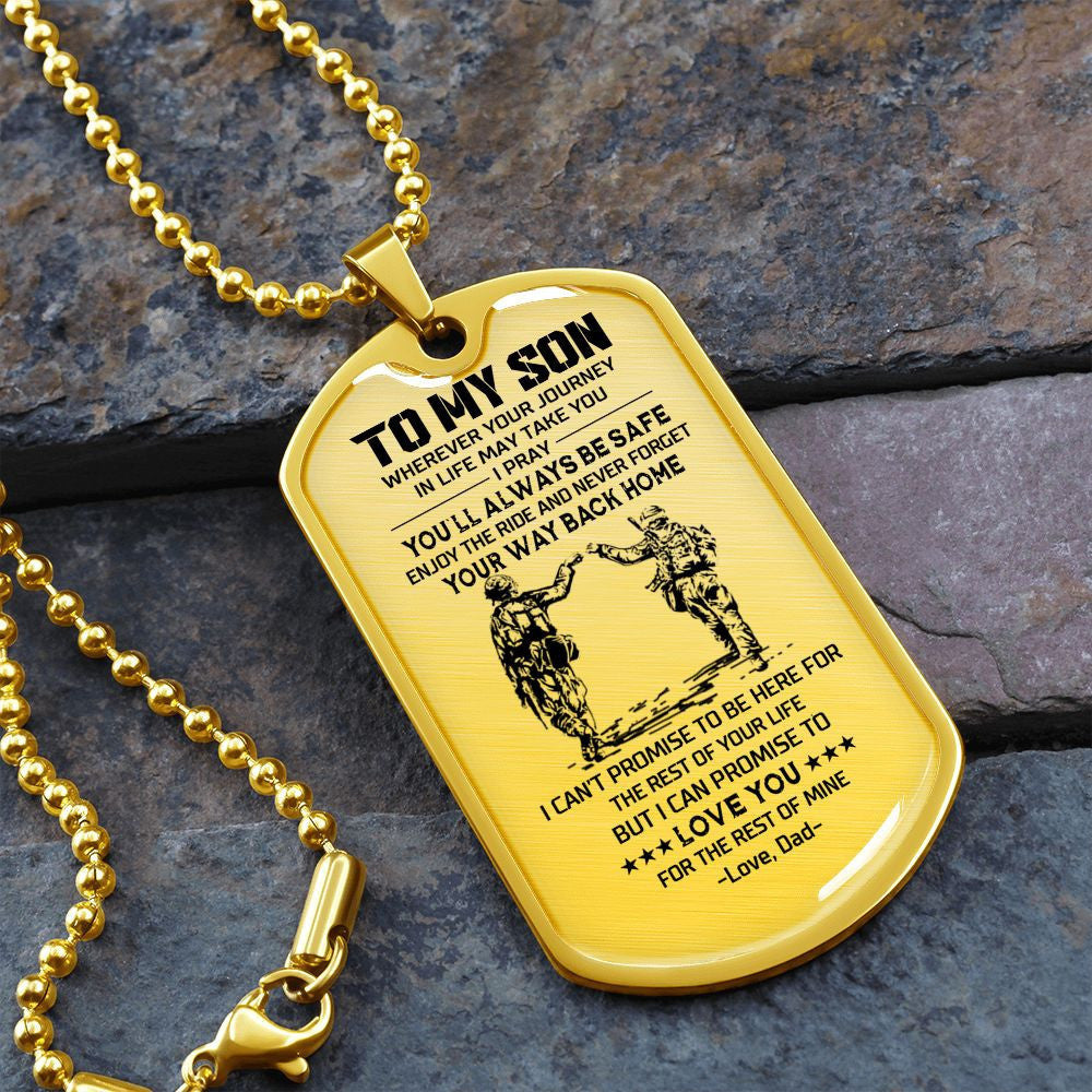 To My Son - Veteran - Dog Tag - PVC250402