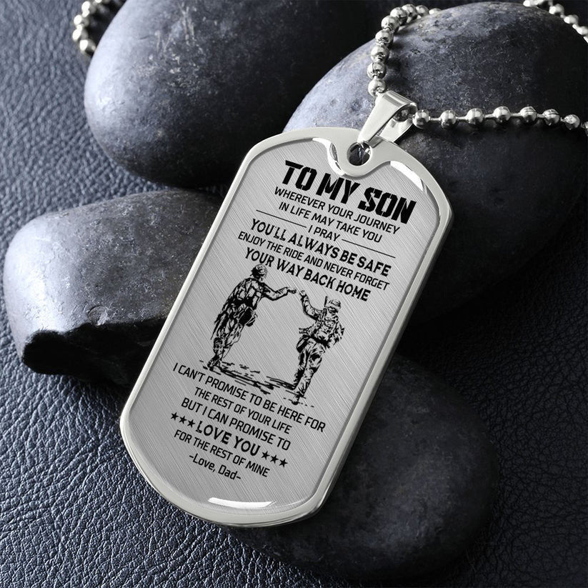 To My Son - Veteran - Dog Tag - PVC250402