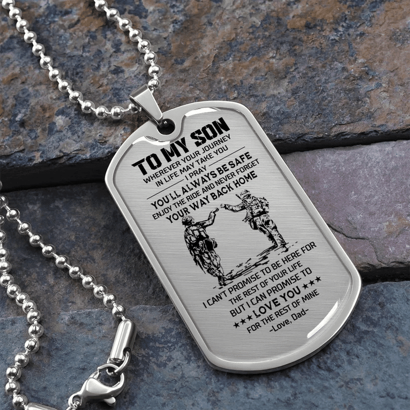 To My Son - Veteran - Dog Tag - PVC250402
