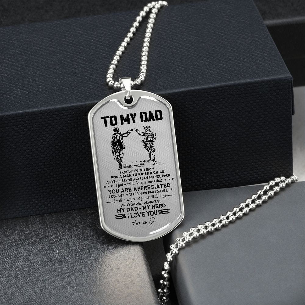 To My Dad - Veteran - Dog Tag - PVC250401