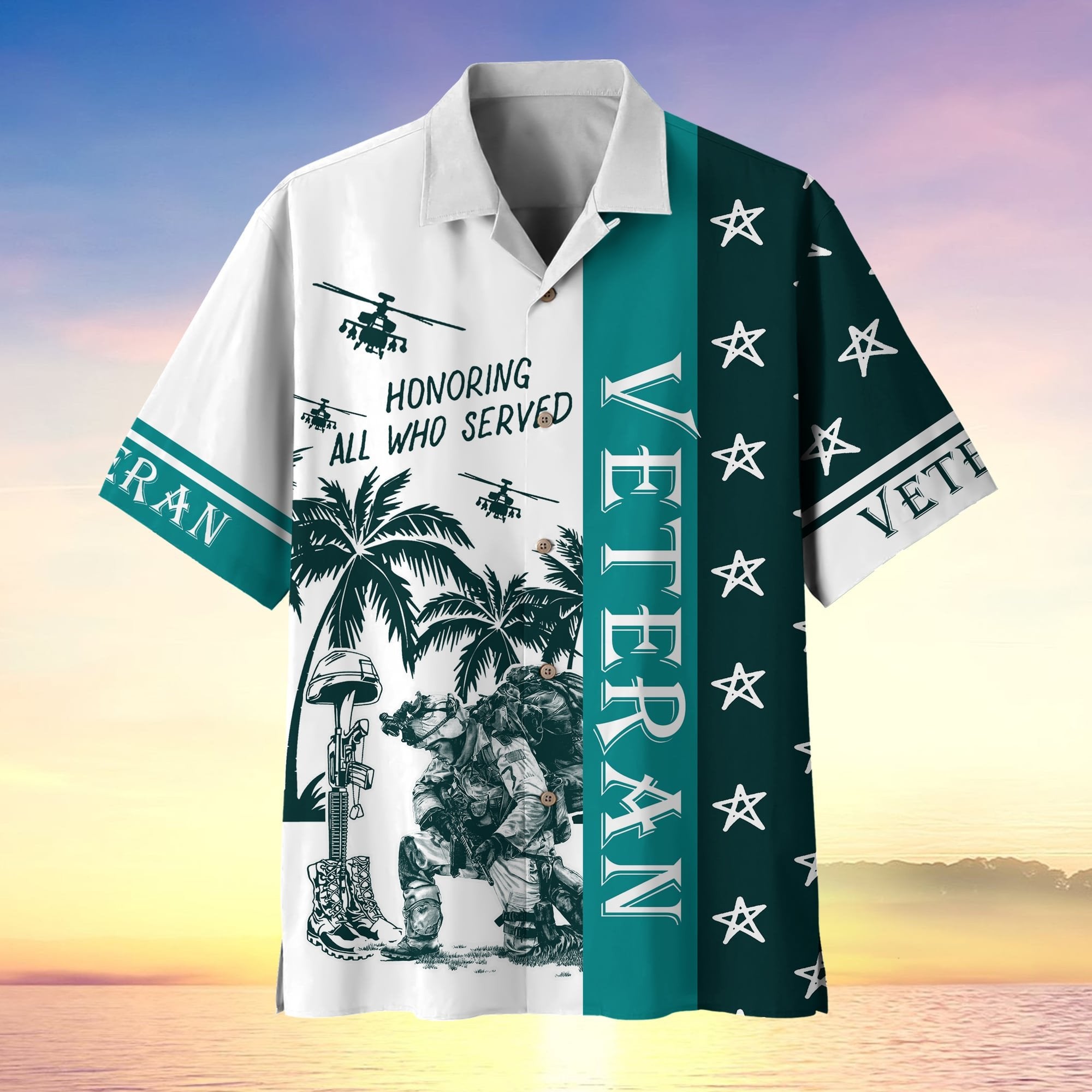 Premium U.S Multiple Service Veteran Hawaii Shirt PVC260402