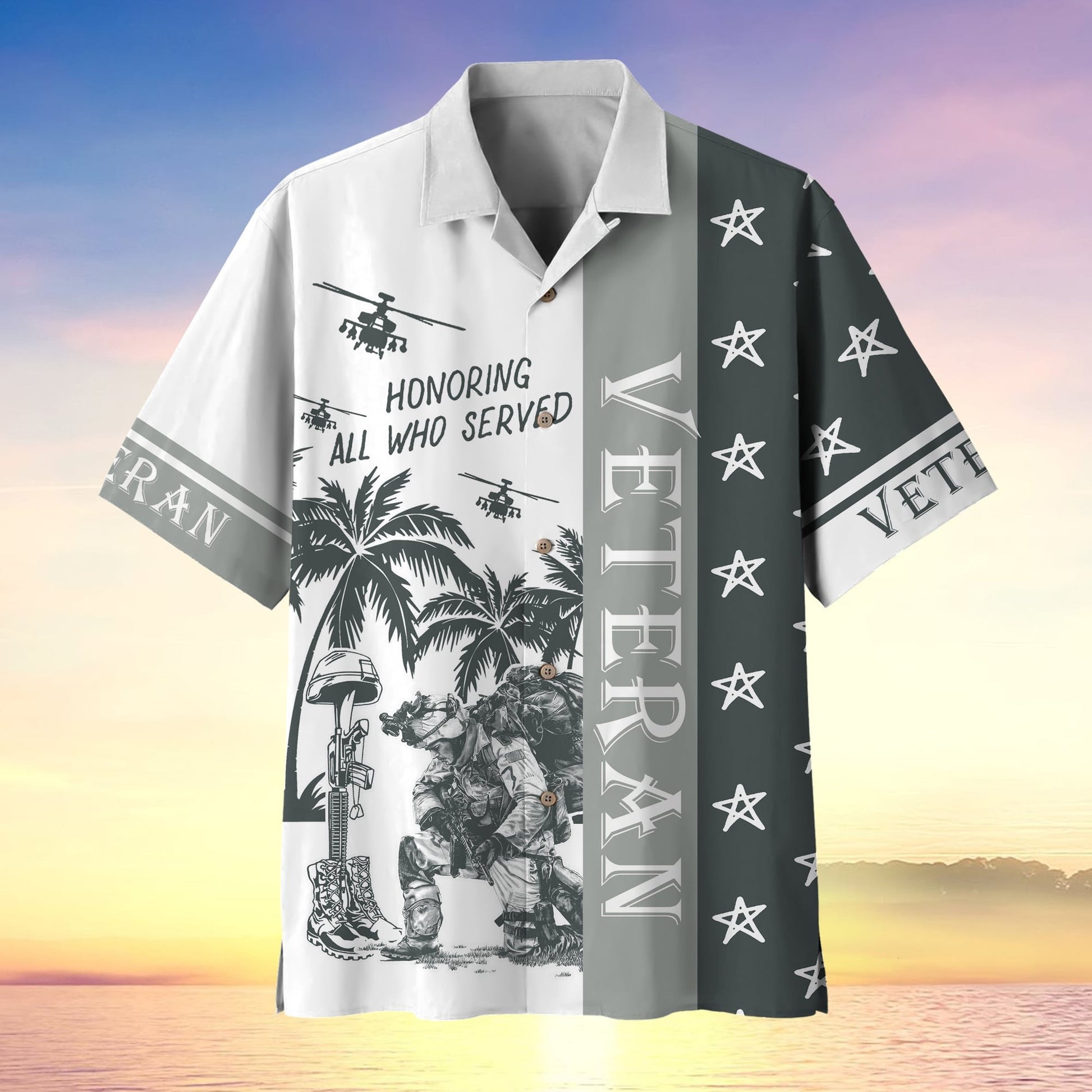 Premium U.S Multiple Service Veteran Hawaii Shirt PVC260402
