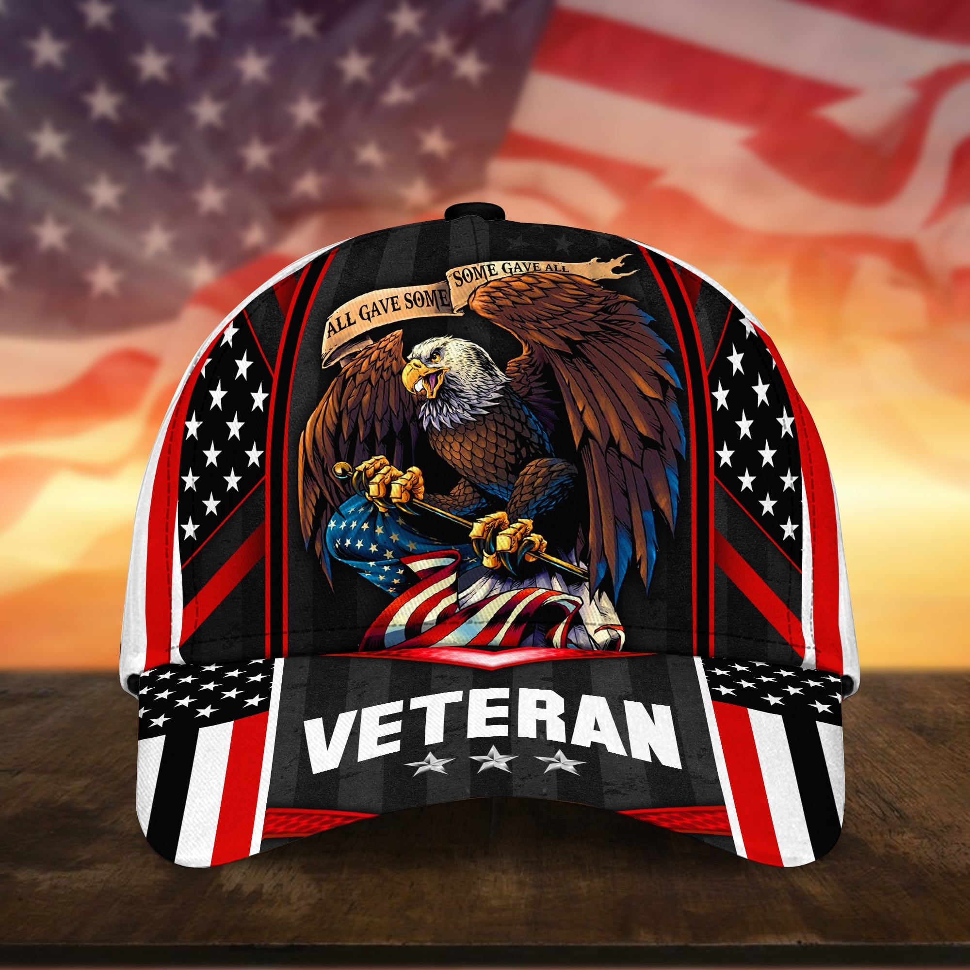 Premium Multiple Color Veteran 3D Cap PVC310303