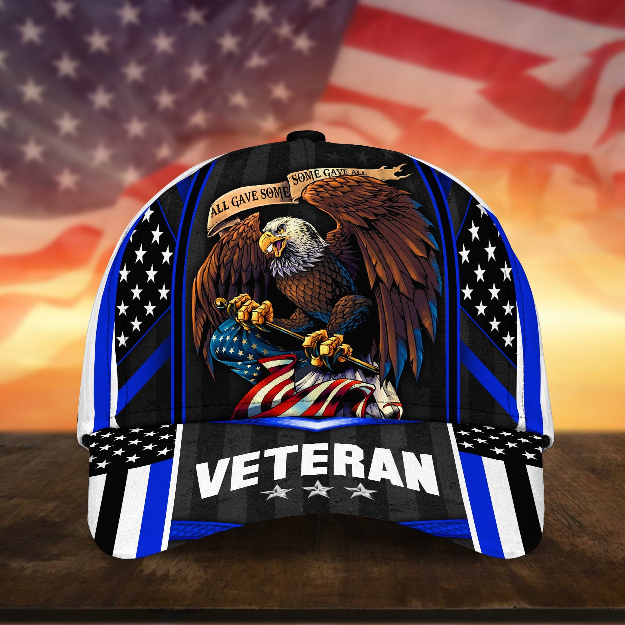 Premium Multiple Color Veteran 3D Cap PVC310303