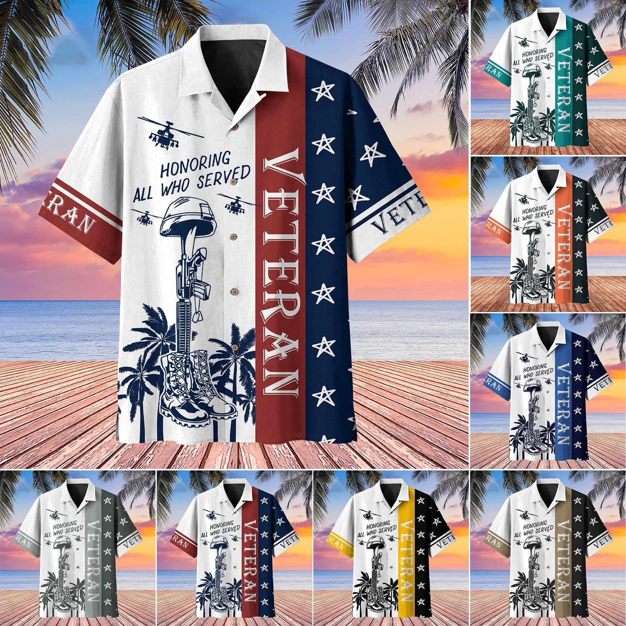 Premium U.S Veteran Hawaii Shirt PVC100502
