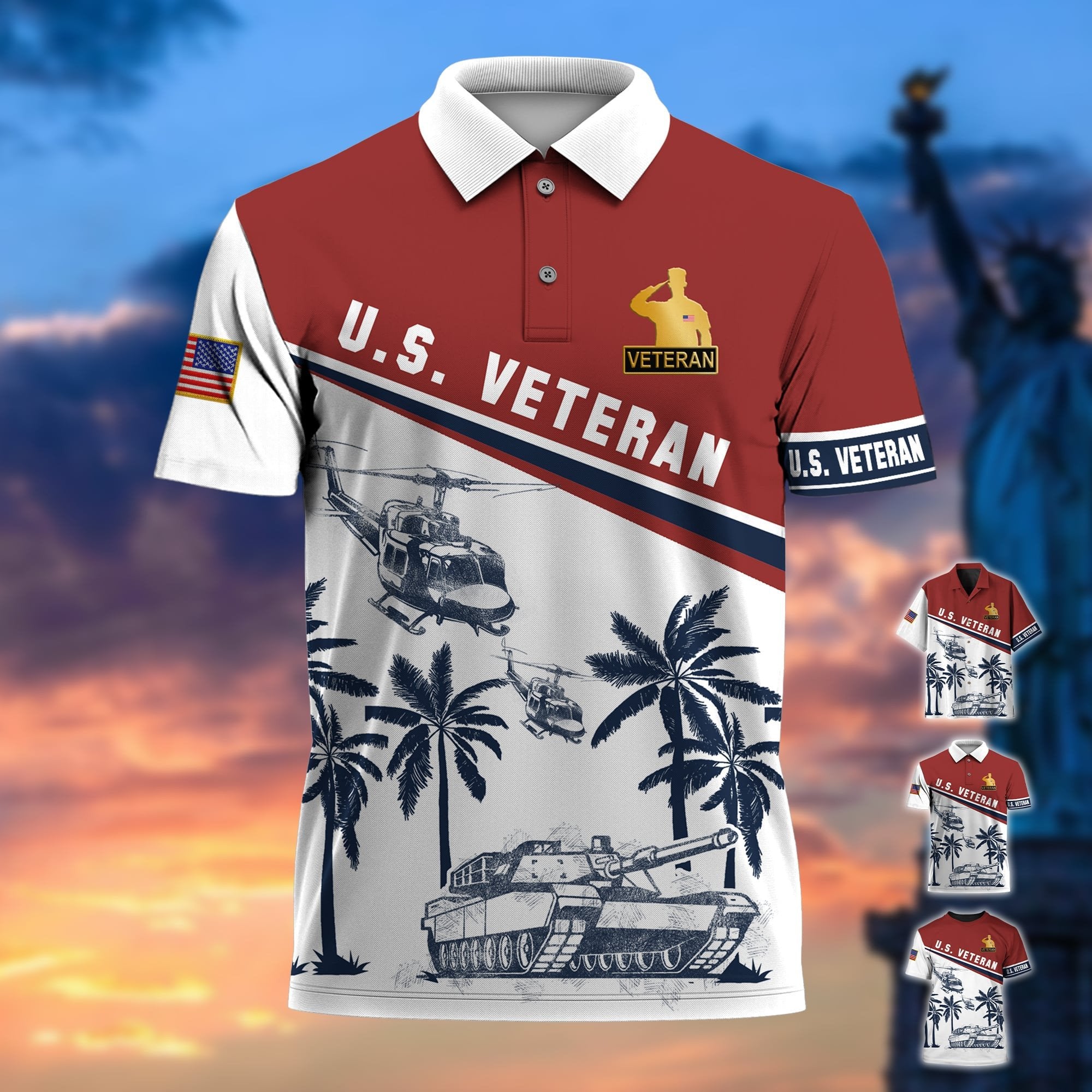 Premium U.S Veteran Hawaii Shirt PVC040501