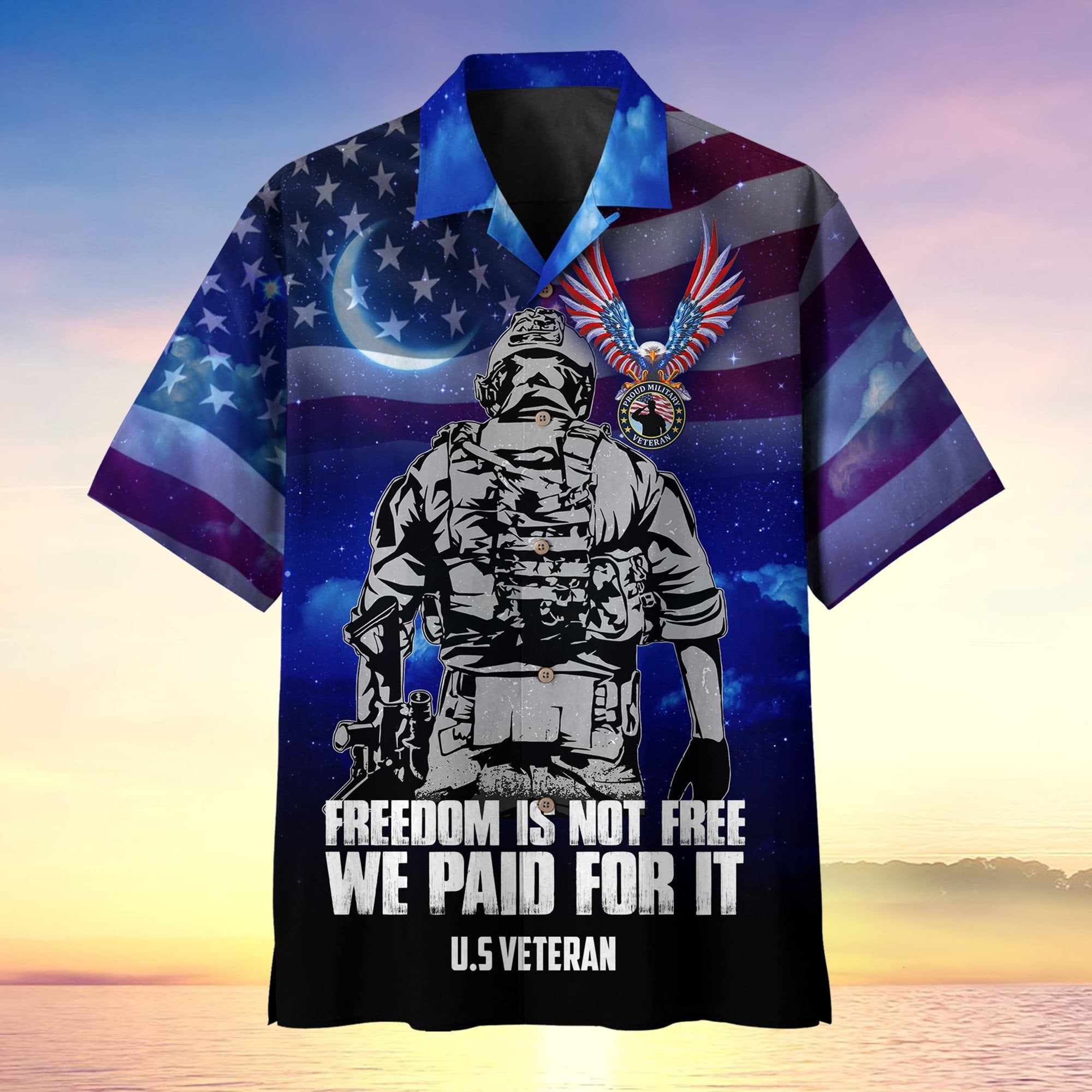 Freedom Is Not Free We Paid For It Premium Hawaii Shirt MH060602