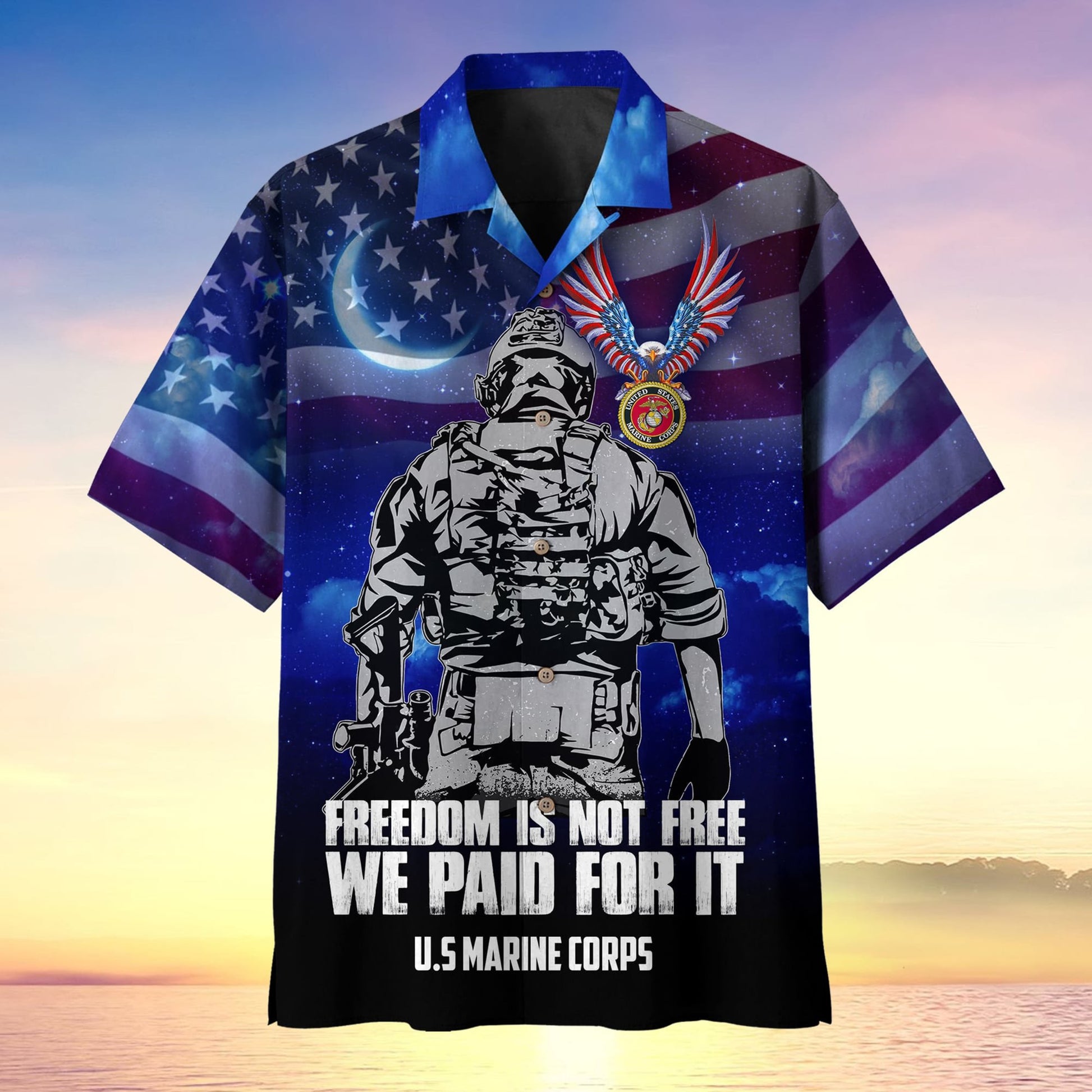 Freedom Is Not Free We Paid For It Premium Hawaii Shirt MH060602