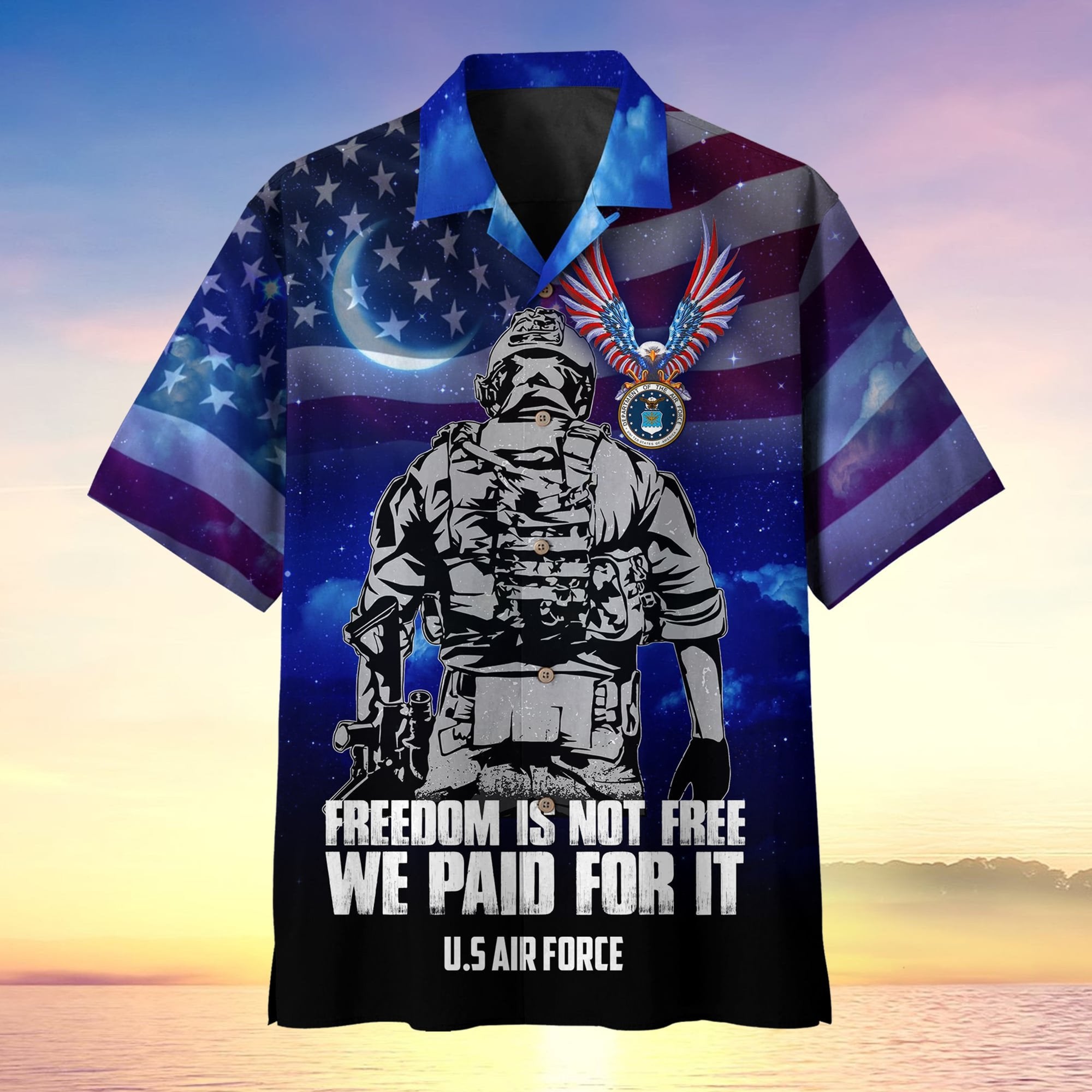 Freedom Is Not Free We Paid For It Premium Hawaii Shirt MH060602