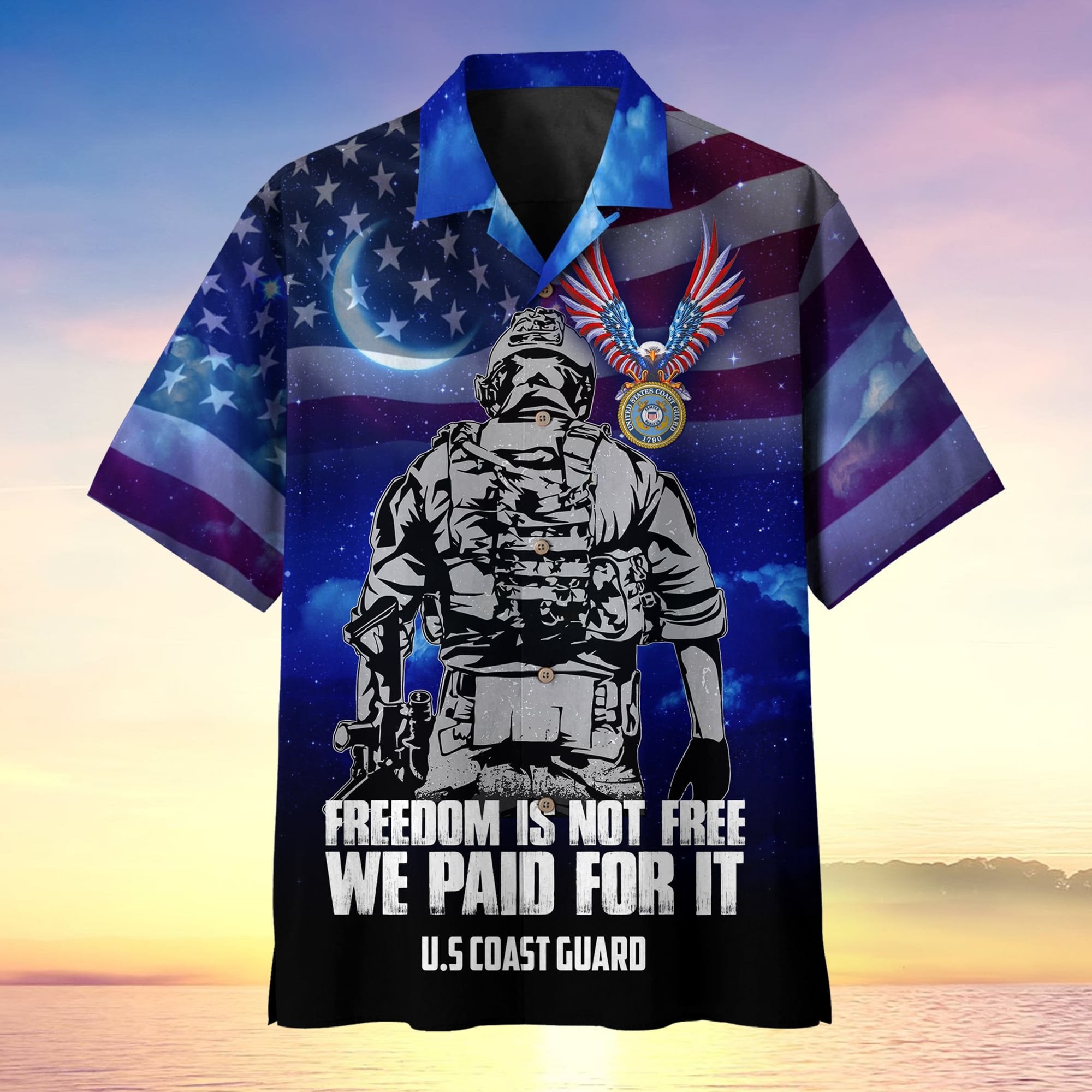 Freedom Is Not Free We Paid For It Premium Hawaii Shirt MH060602