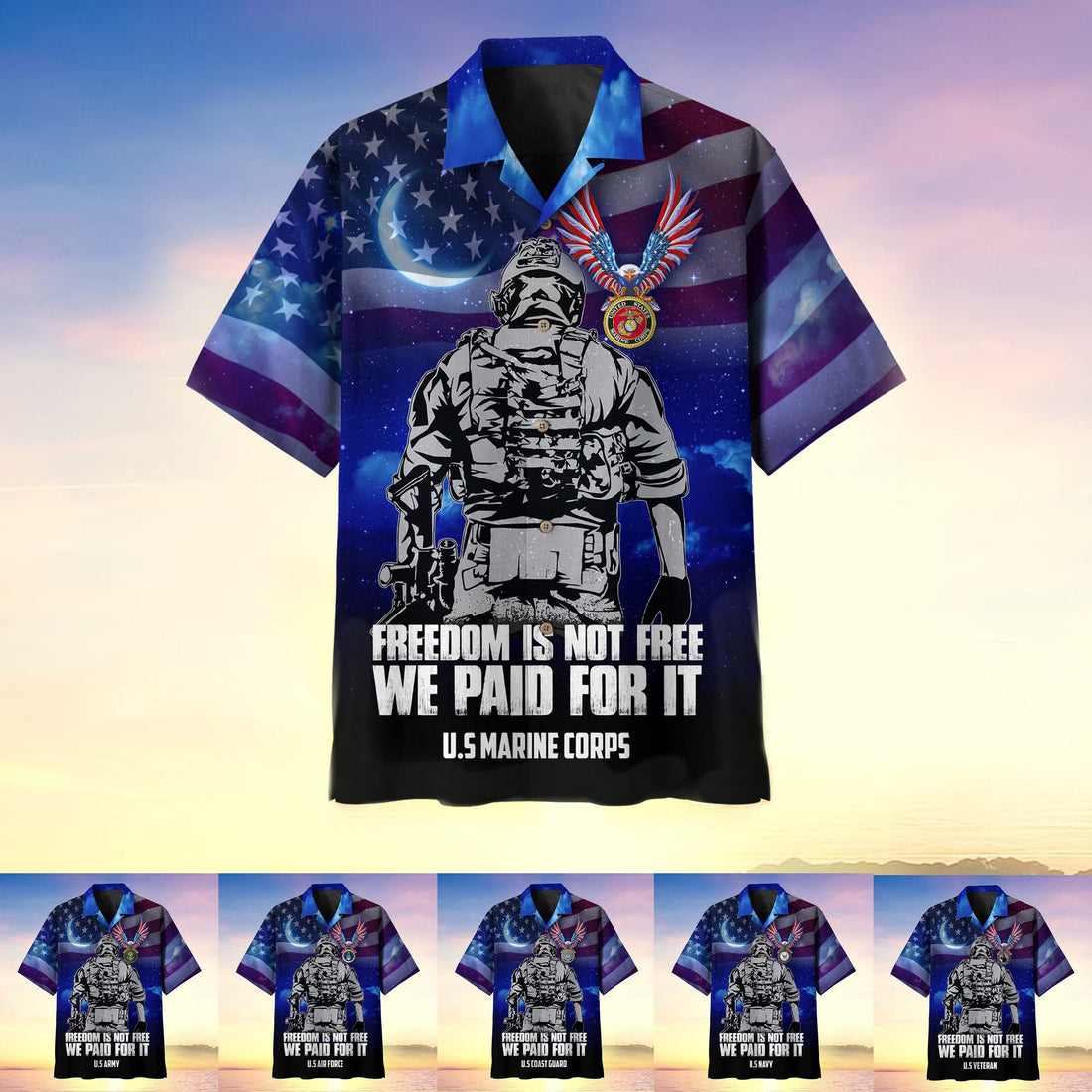Freedom Is Not Free We Paid For It Premium Hawaii Shirt MH060602