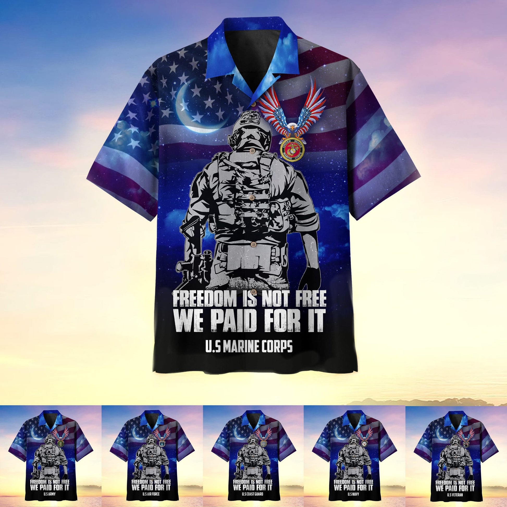 Freedom Is Not Free We Paid For It Premium Hawaii Shirt MH060602