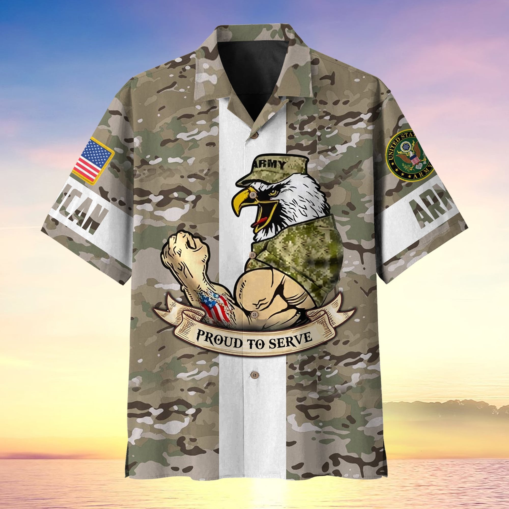 US Army Veteran Soldier Proudly Served Hawaii Multistyle MH060606
