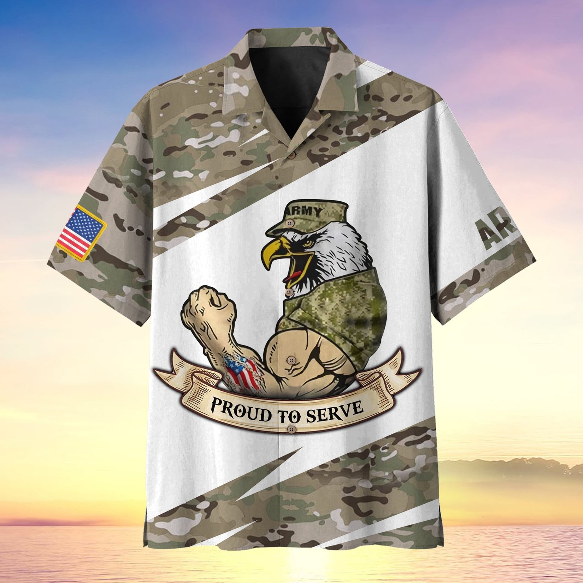 US Army Veteran Soldier Proudly Served Hawaii Multistyle MH060606