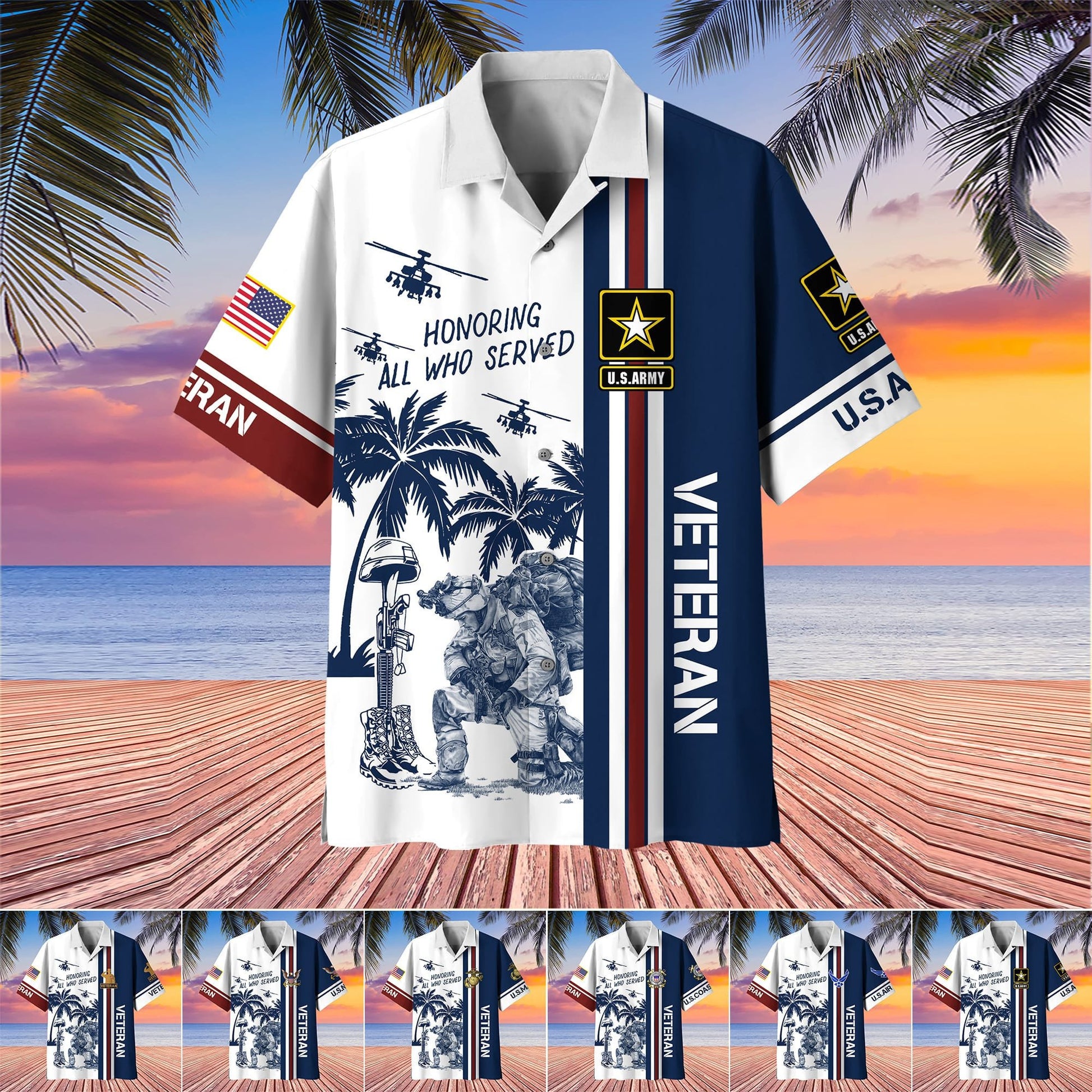 Premium U.S Veteran Hawaii Shirt PVC200502