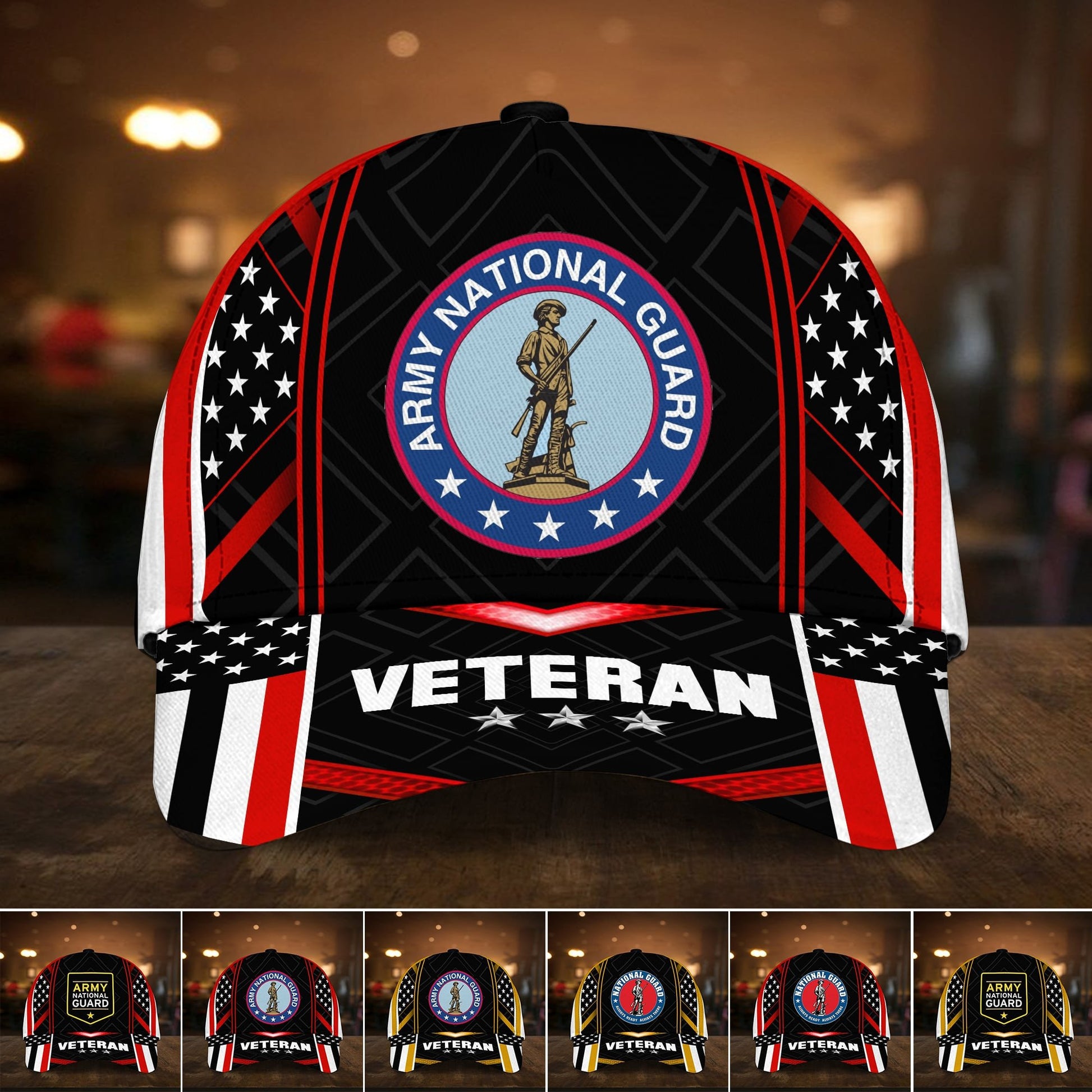 Unique Army National Guard Veteran Cap PVC150610