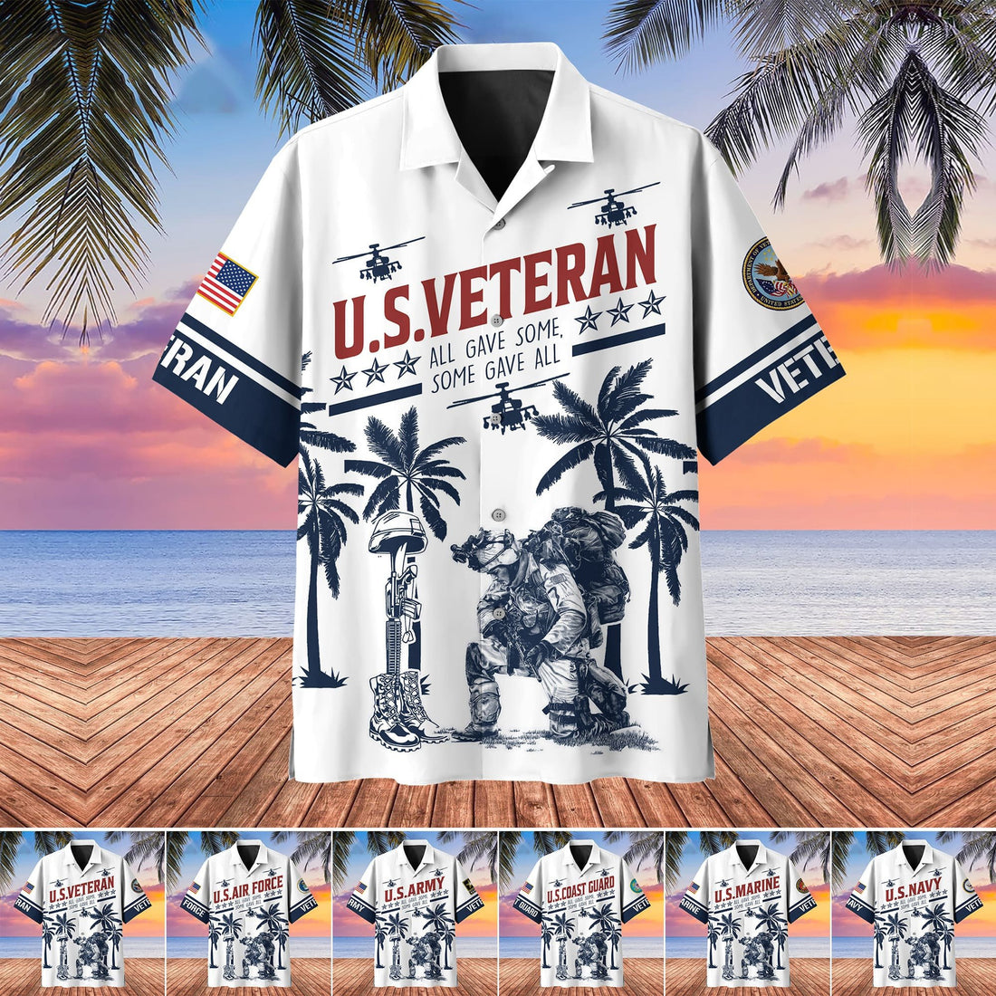 Premium All Gave Some Some Gave All U.S Veteran Hawaii Shirt PVC110502