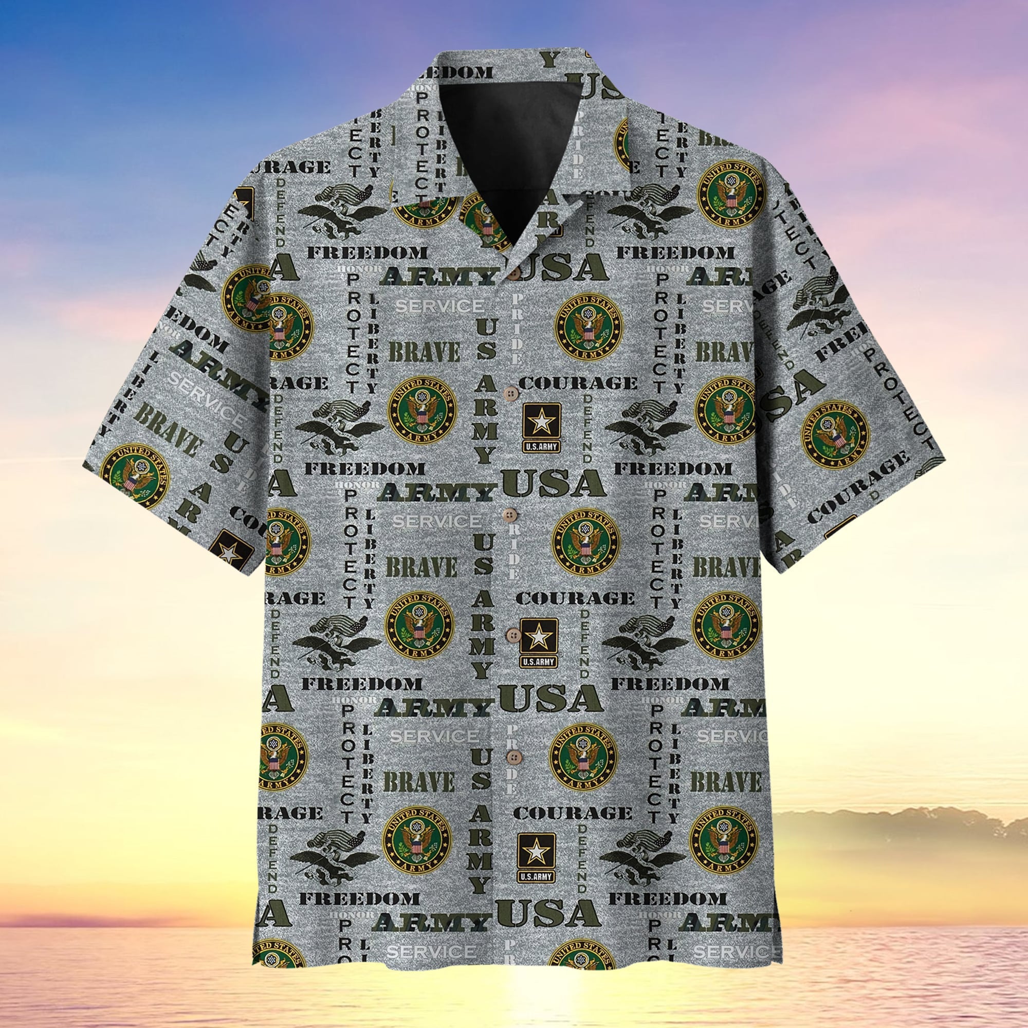 Freedom Honor Protect US Veteran Mutiservice Hawaii Shirt MH150606