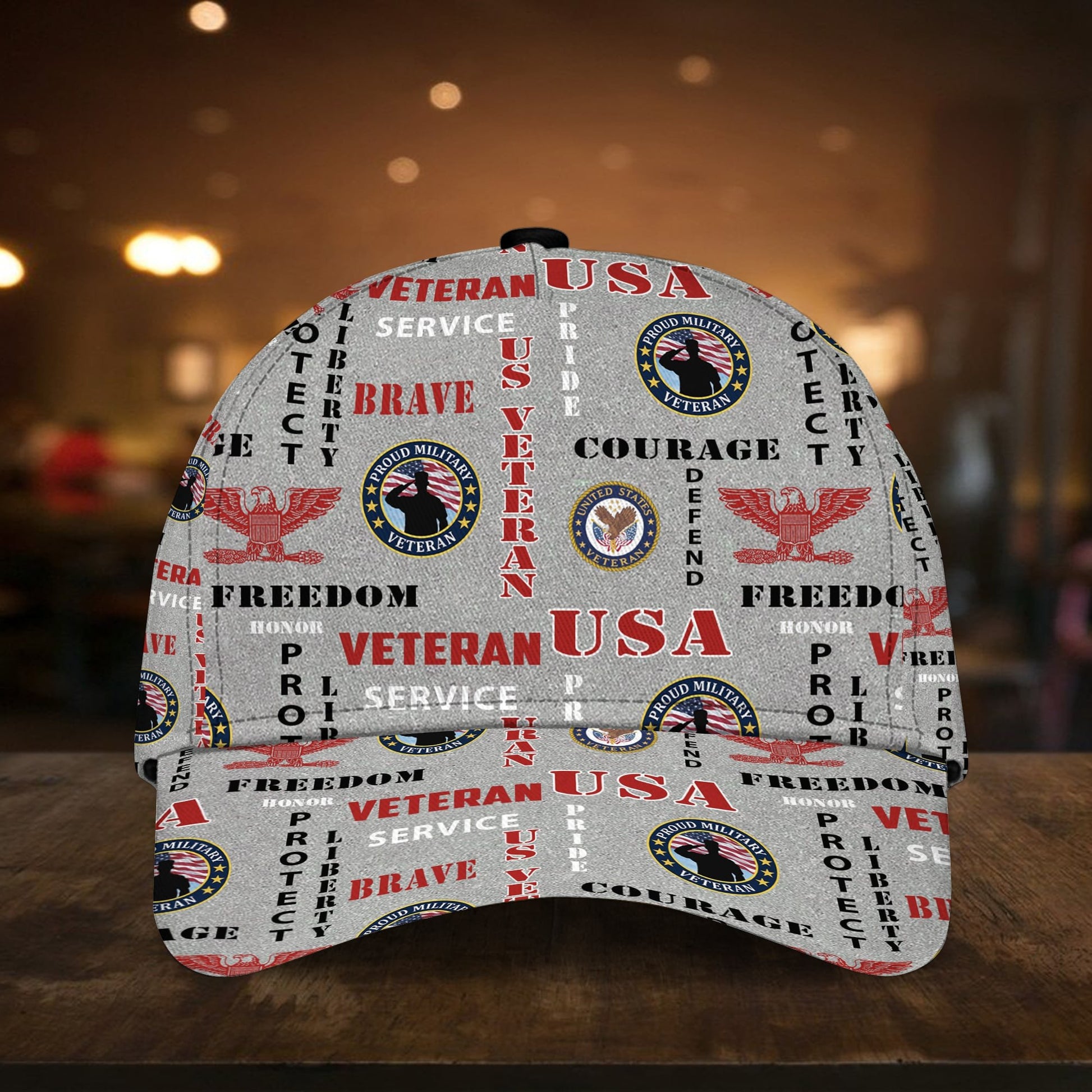 Honor Defend Freedom U.S Veteran Multiservice Premium Cap MH200602