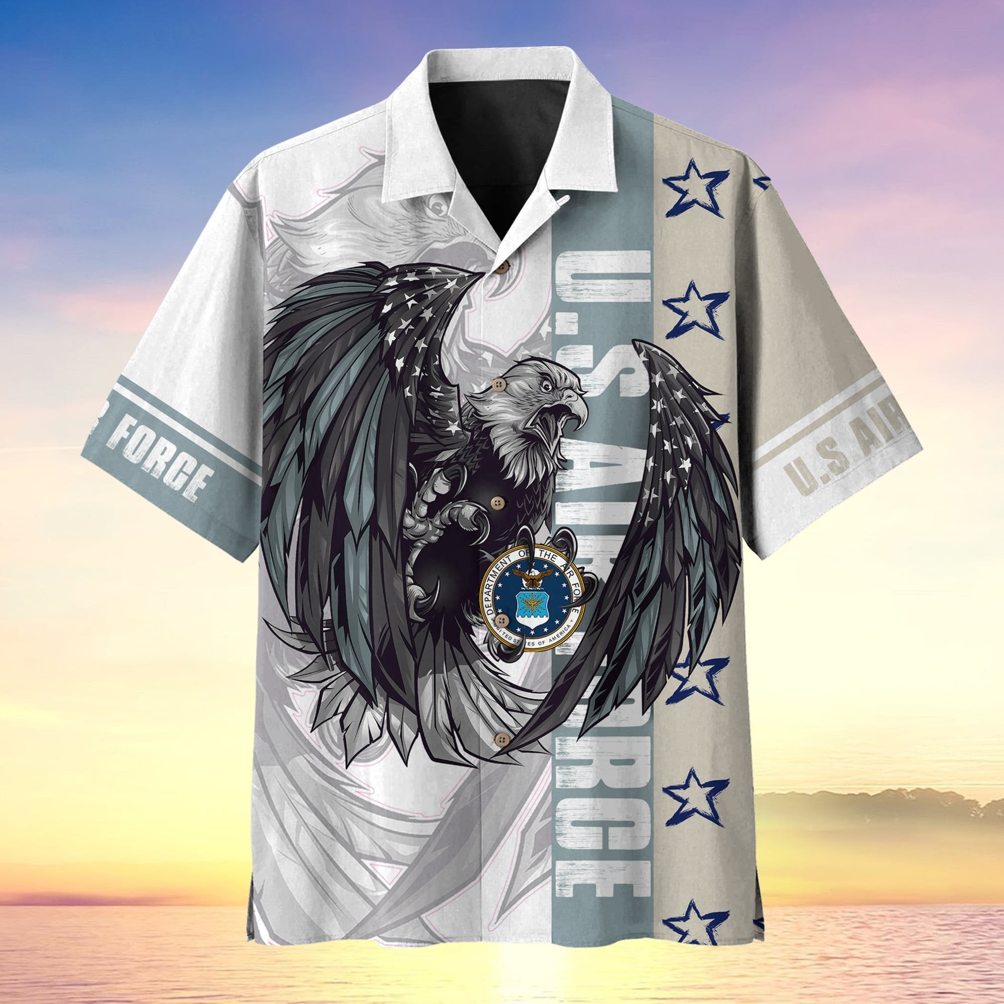 Cool Eagle US Veteran Multiservice Hawaii Shirt MH160603