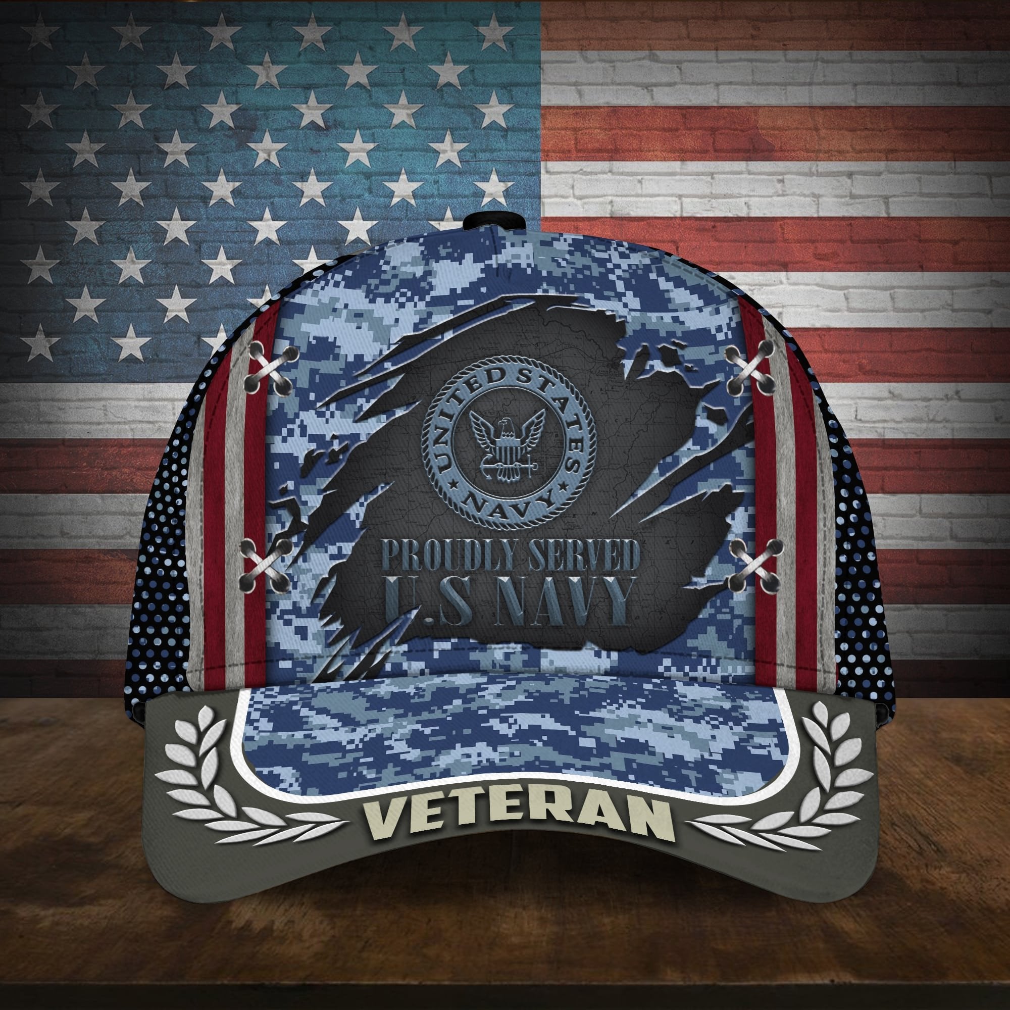 Proudly Served Multiservice U.S Veteran Cap MH130605
