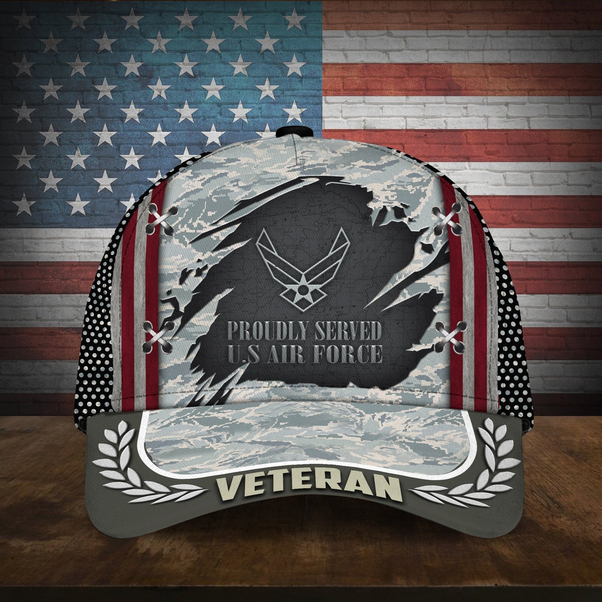 Proudly Served Multiservice U.S Veteran Cap MH130605