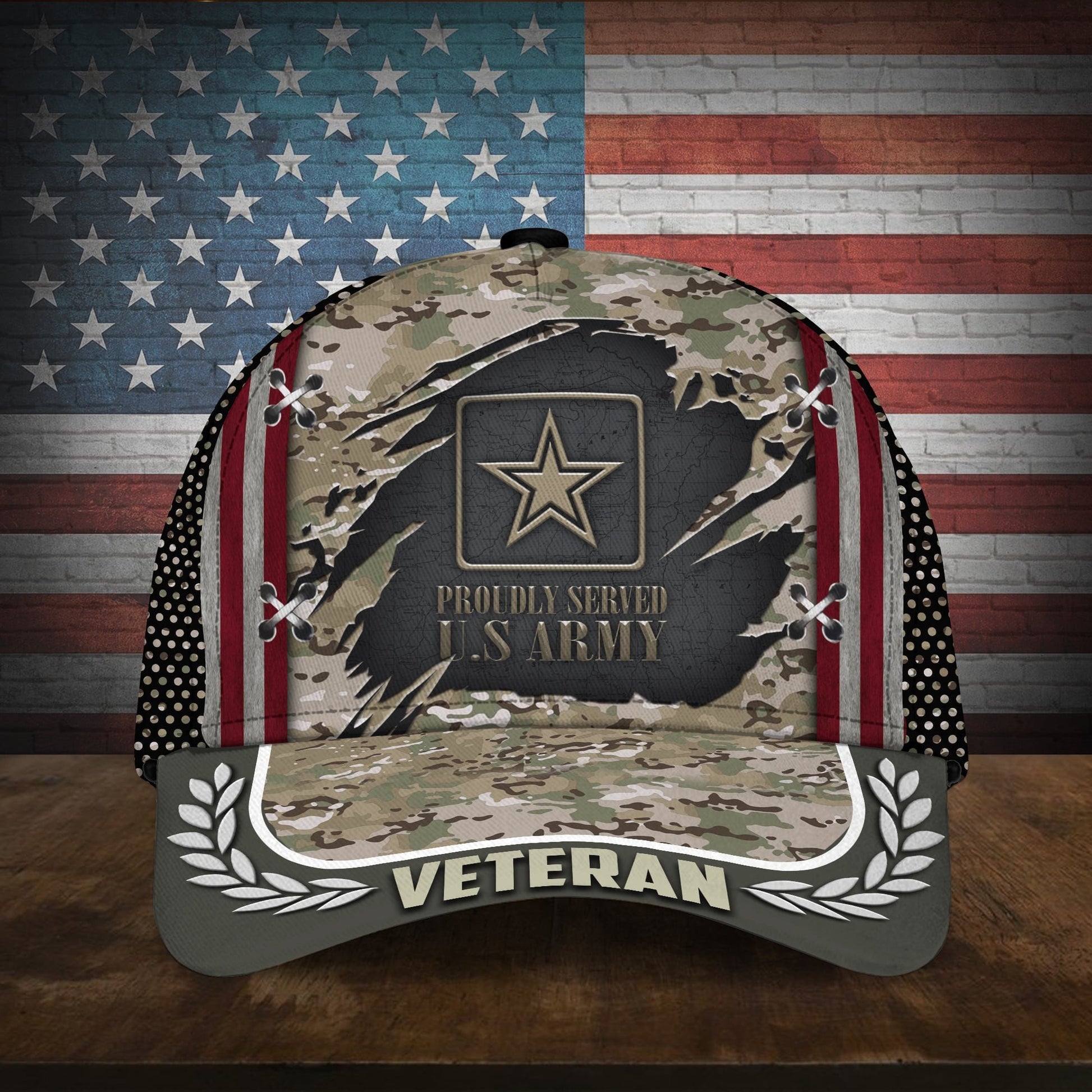 Proudly Served Multiservice U.S Veteran Cap MH130605