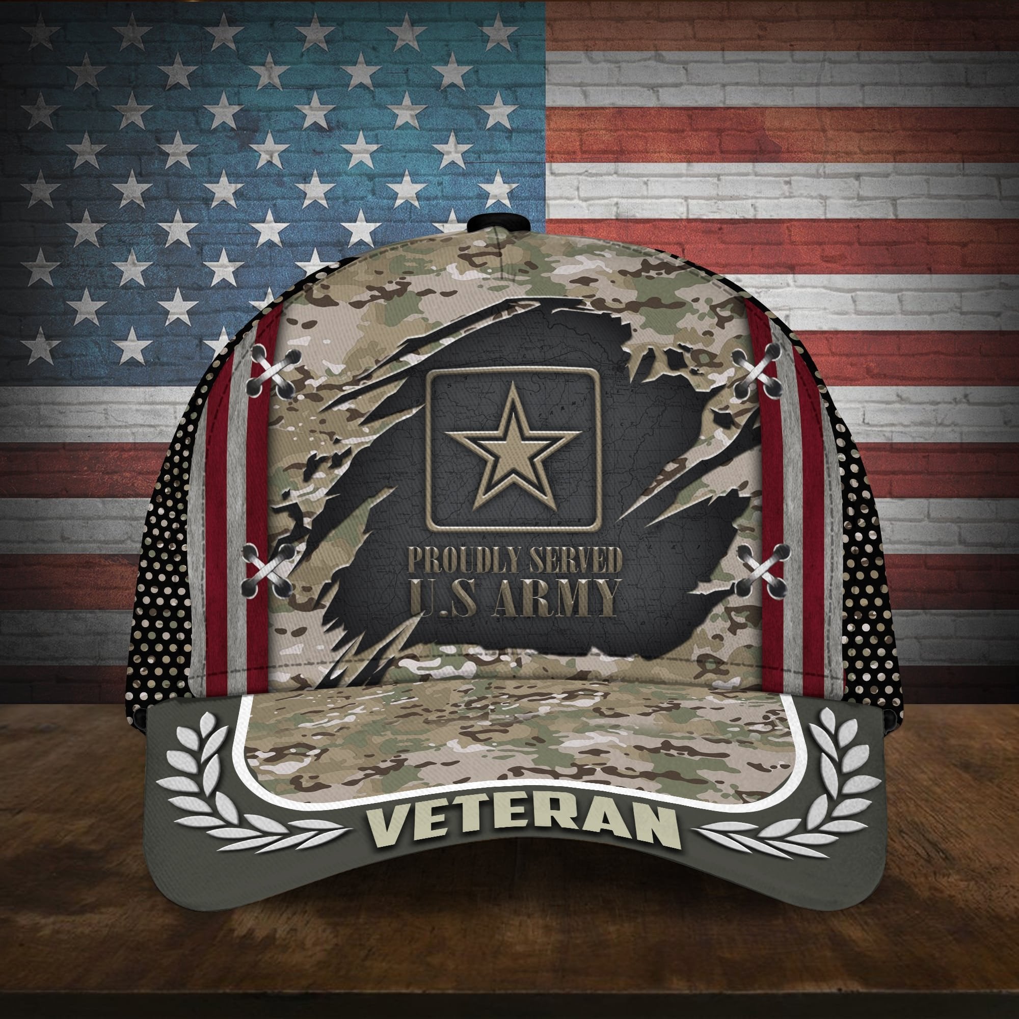 Proudly Served Multiservice U.S Veteran Cap MH130605