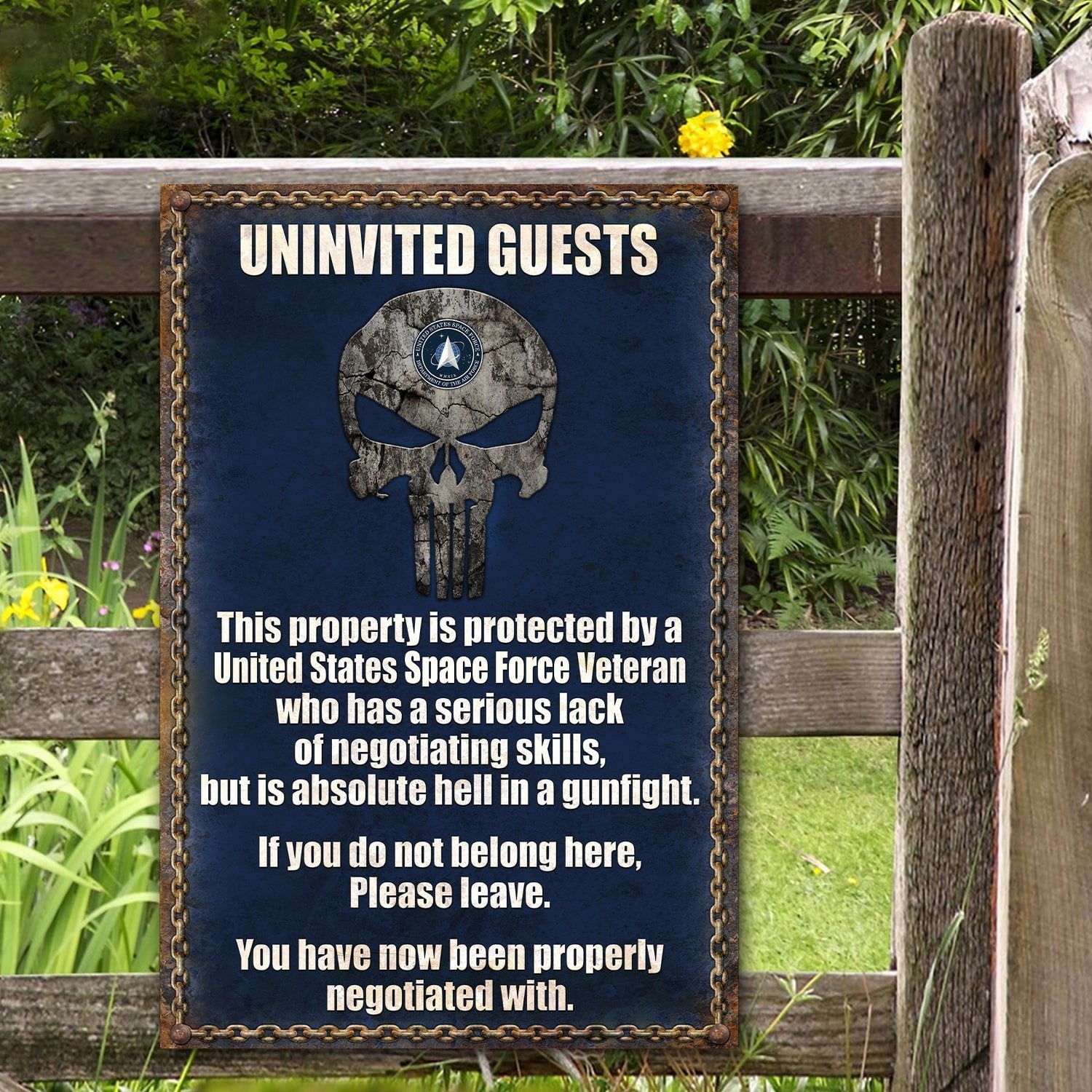 Premium U.S Veteran Metal Sign PVC060502