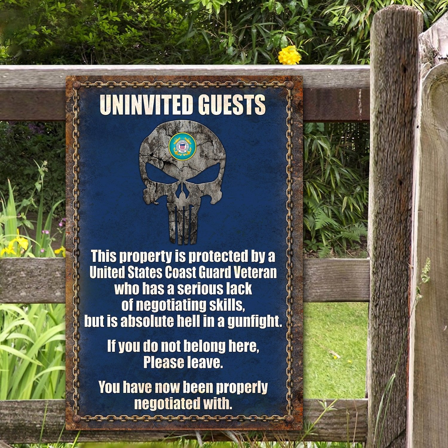 Premium U.S Veteran Metal Sign PVC060502