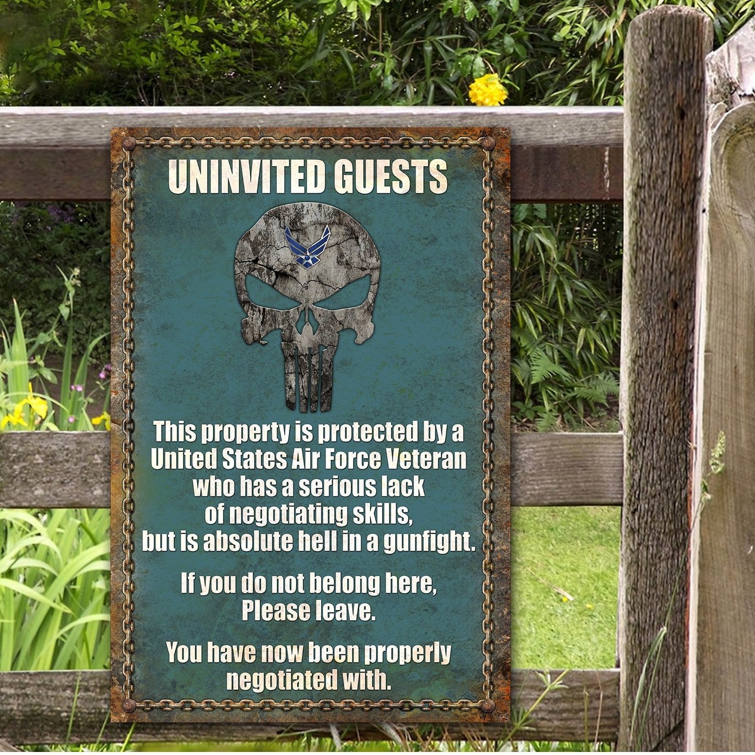 Premium U.S Veteran Metal Sign PVC060502